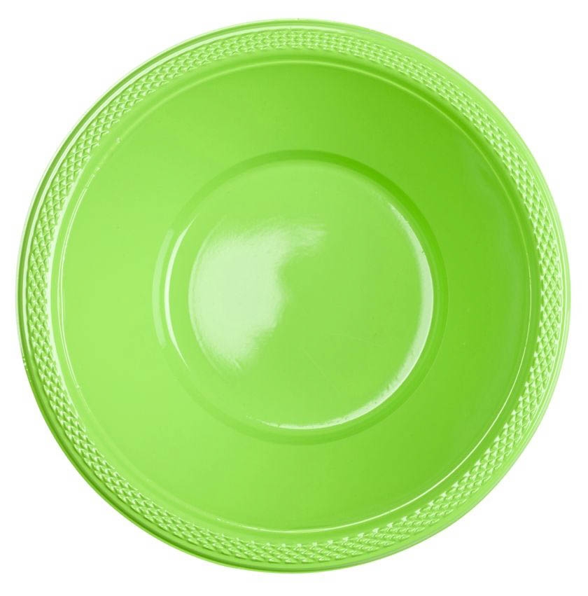 Kiwi Grün - 10 Plastikschüsseln Kiwi Grün - 10 Plastikschüsseln