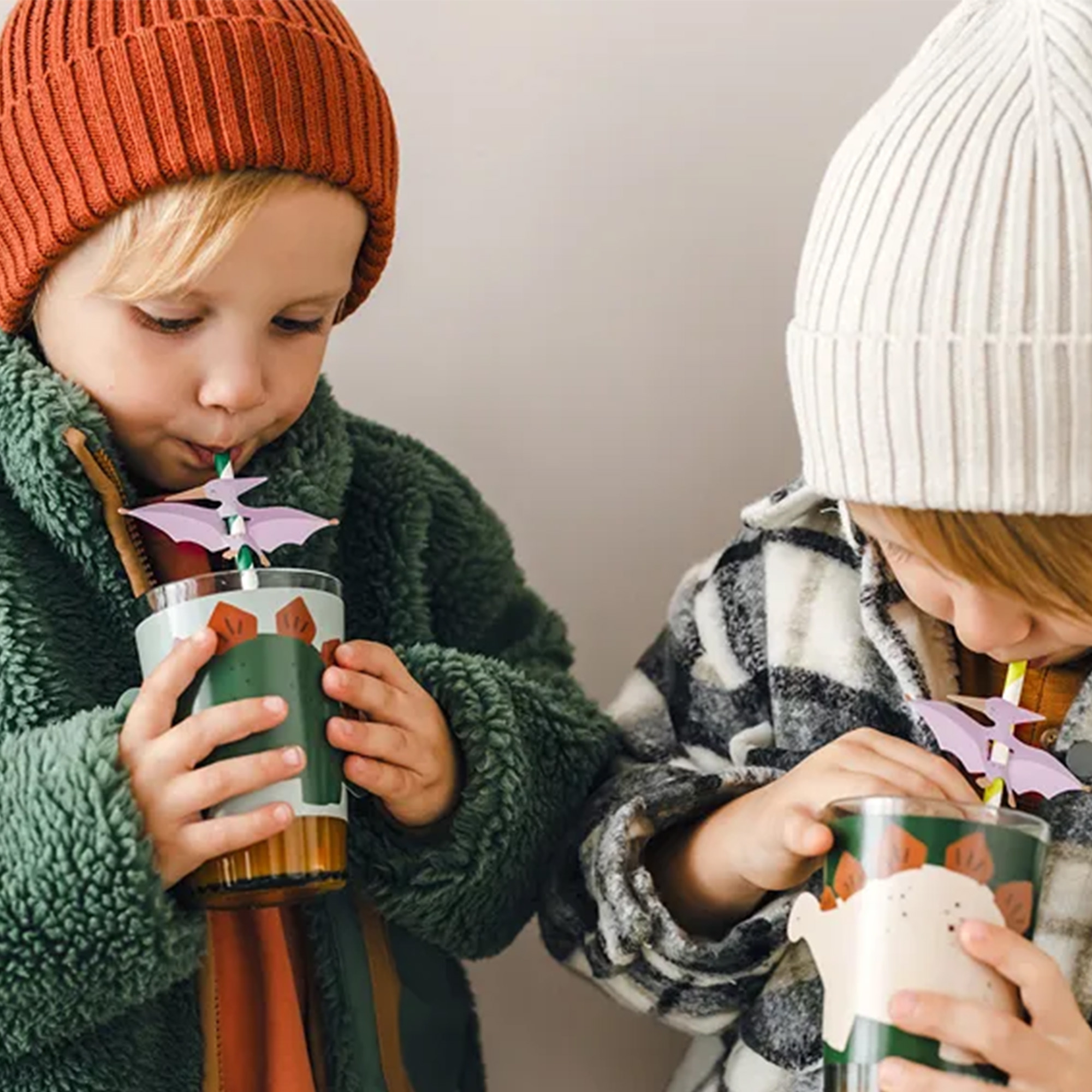 6 Papierstrohhalme Pterodaktylus 6 Papierstrohhalme Pterodaktylus