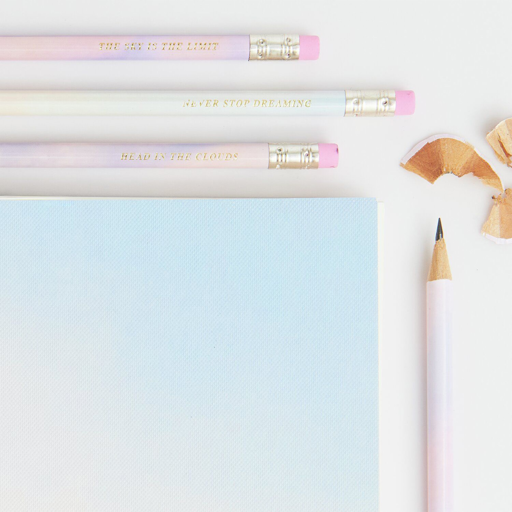 4 Bleistifte "Himmel" Bleistift