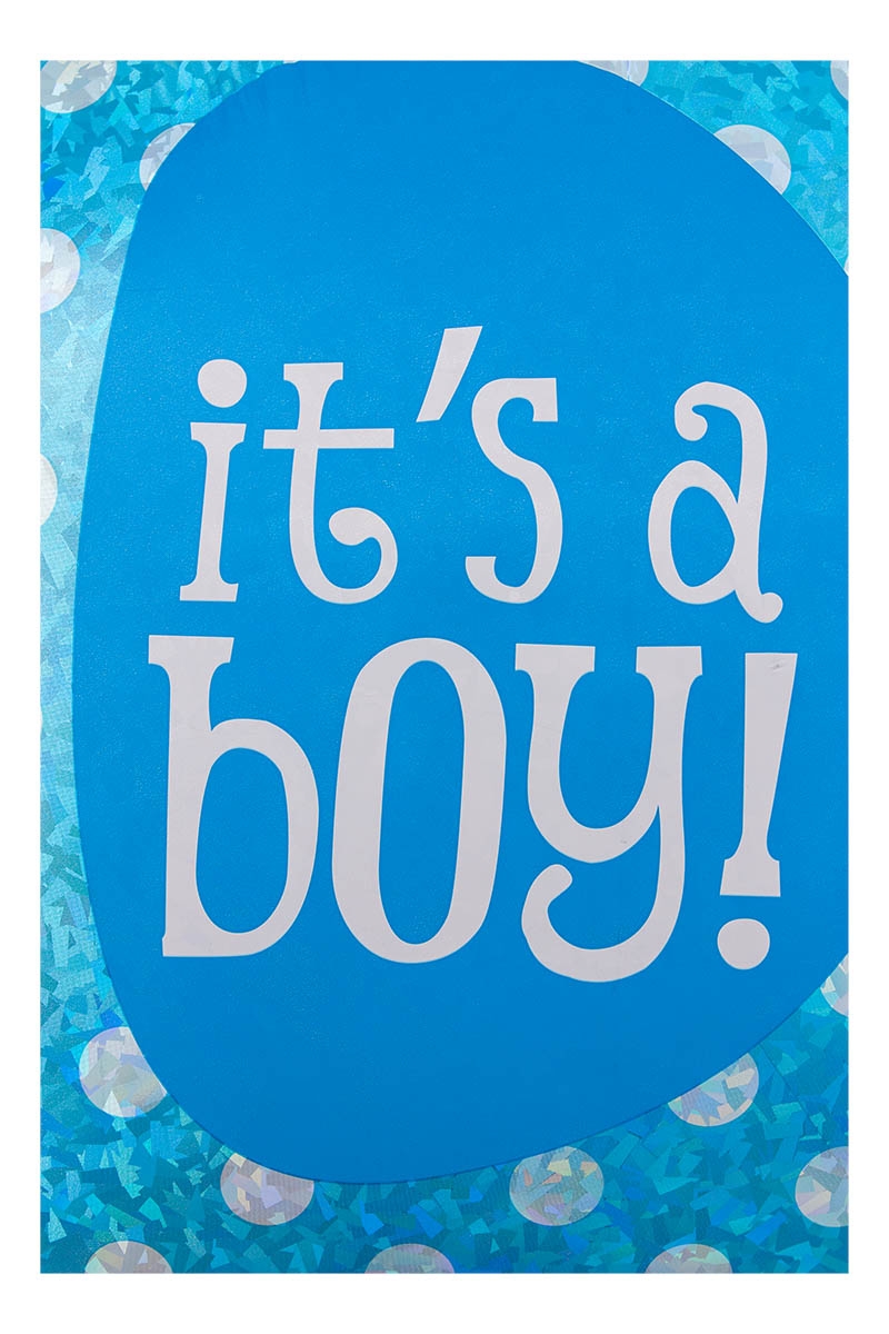 Folienballon Holographic Elefant It's A Boy 81 cm Folienballon Holographic Elefant It's A Boy 81 cm