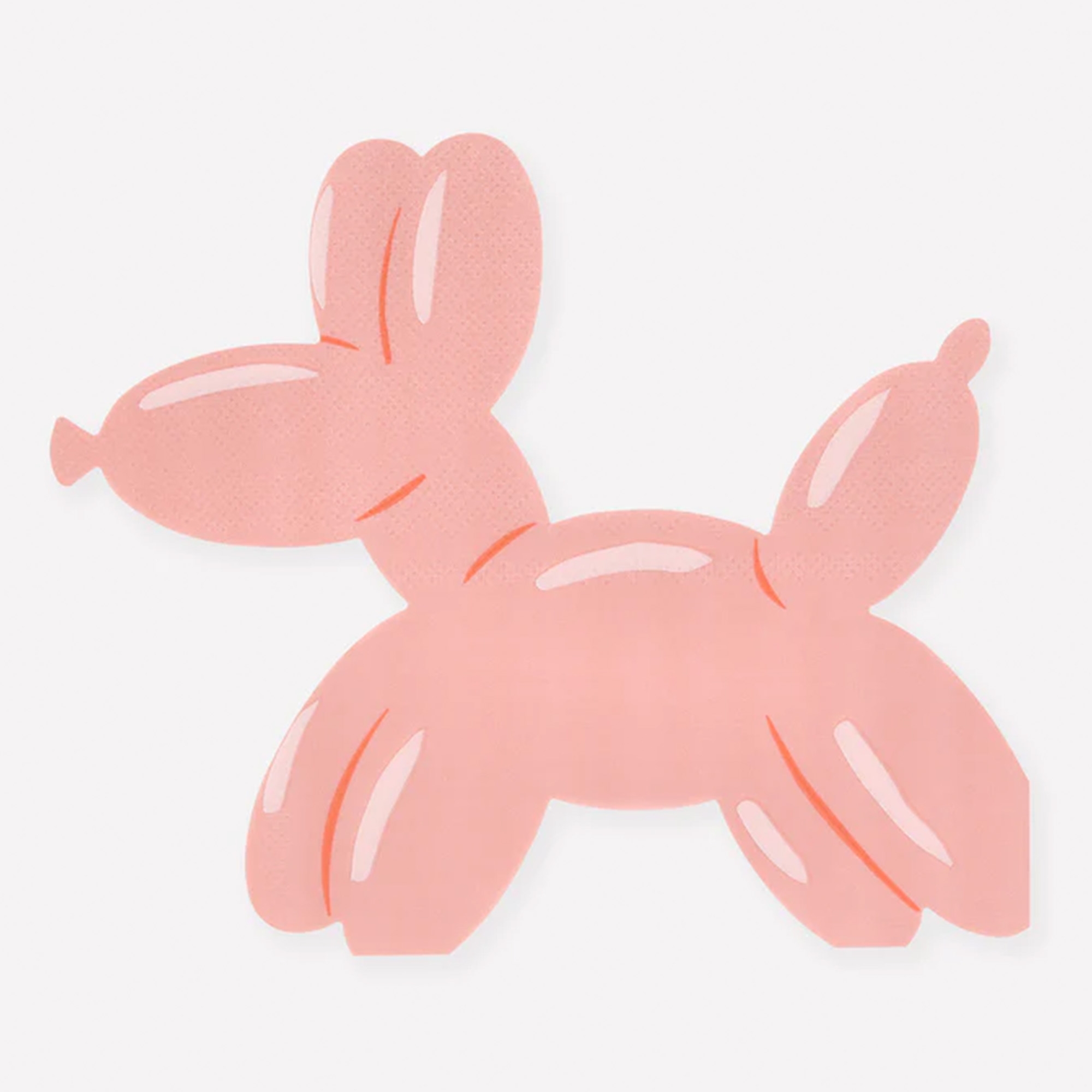 pinkes tier, Ballon-Tier, Gummi-Spielzeug, flaches Schnittteil, niedliche Form