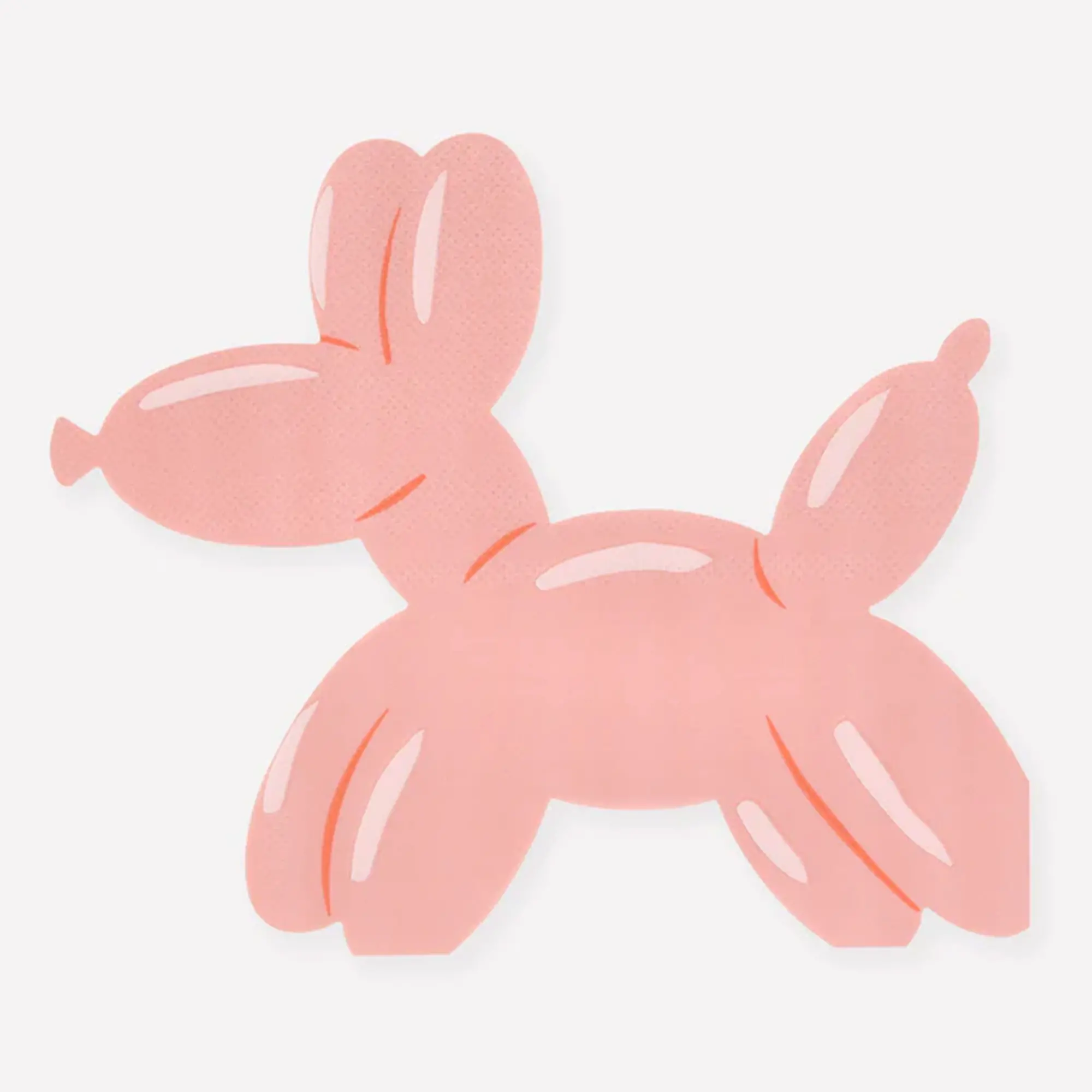 pinkes tier, Ballon-Tier, Gummi-Spielzeug, flaches Schnittteil, niedliche Form