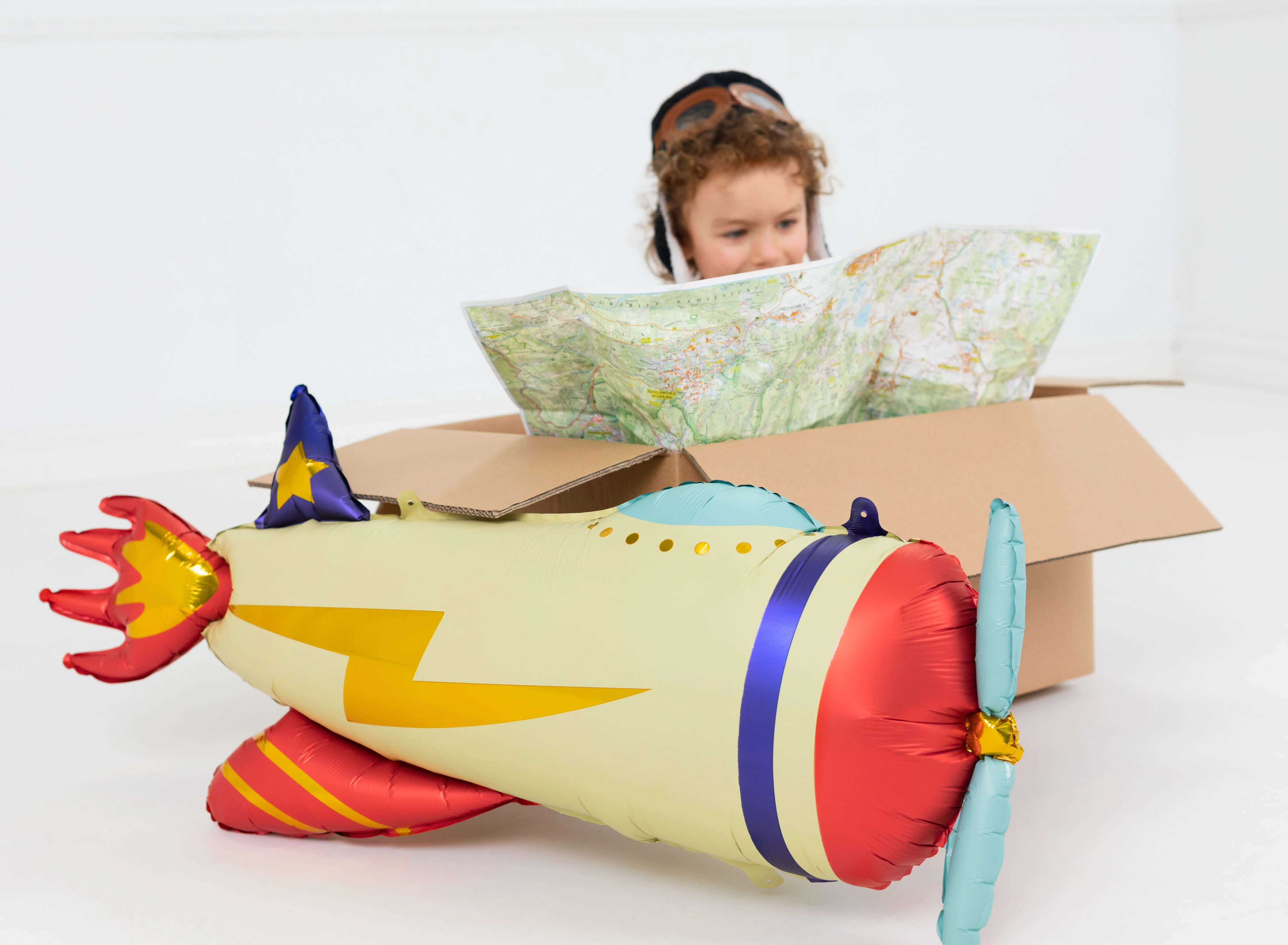 Folienballon "Flugzeug" 91 x 39 cm