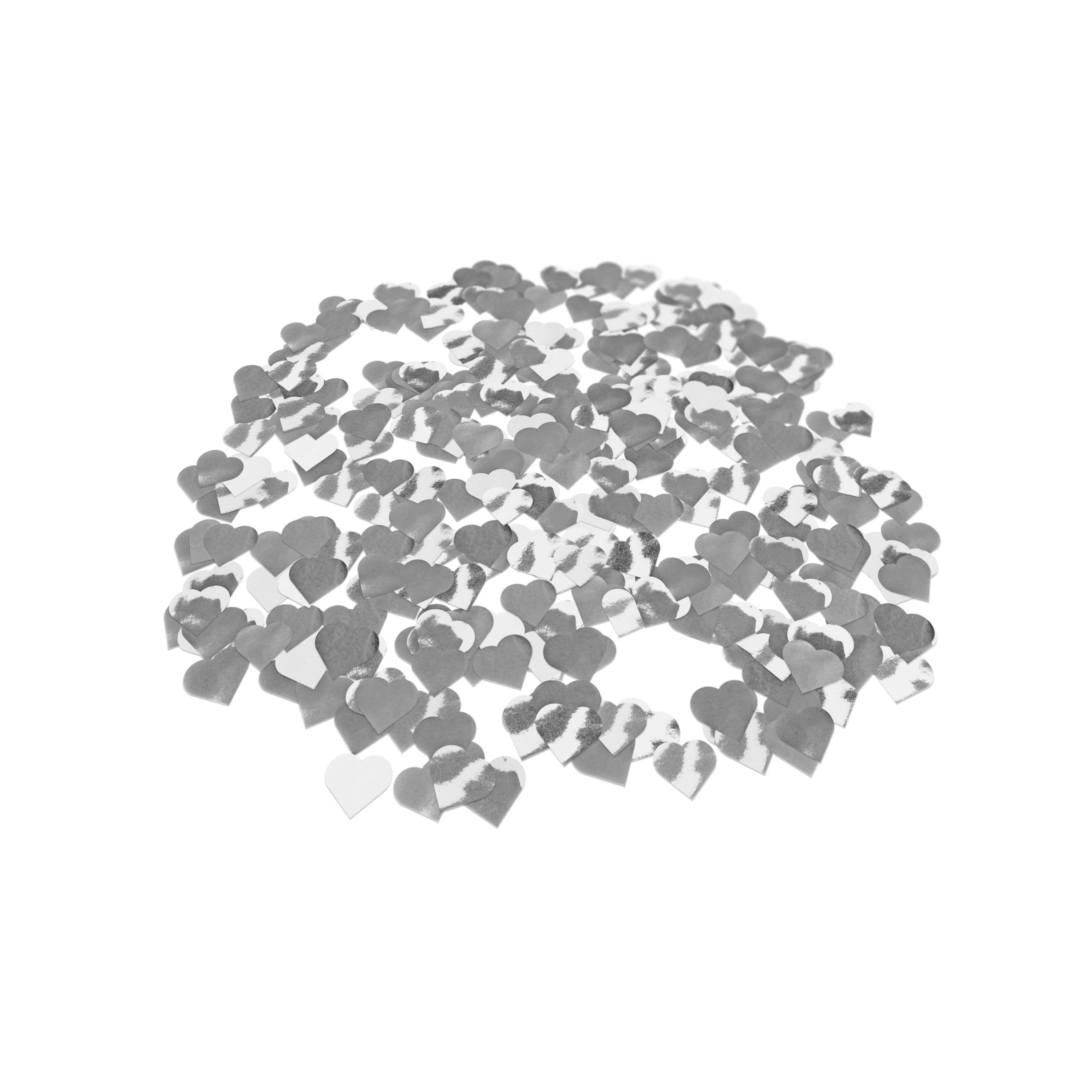 Folienkonfetti 3cm Herz 100g Silber Folienkonfetti 3cm Herz 100g Silber