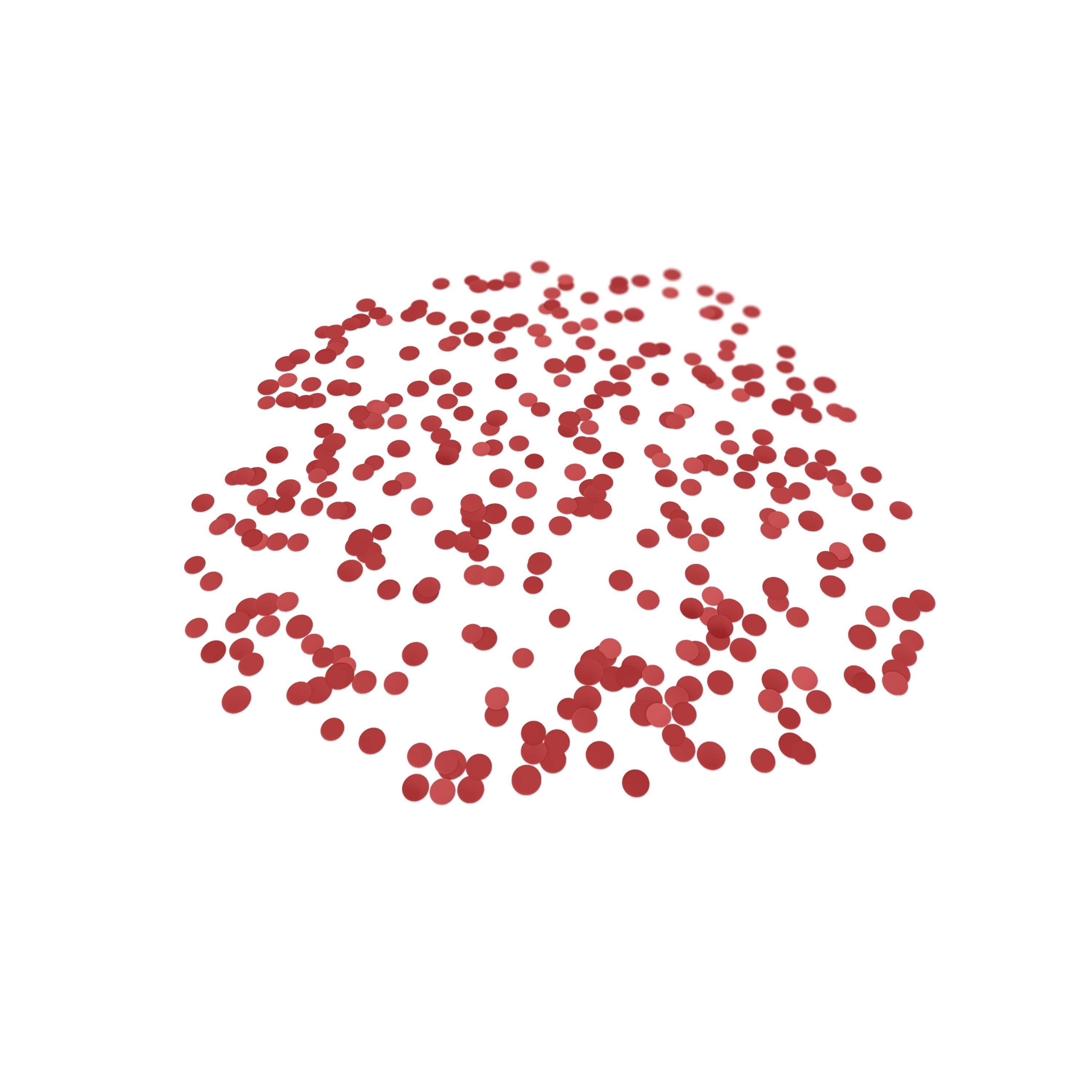 Folienkonfetti 1cm Rund 15g Satin Rot