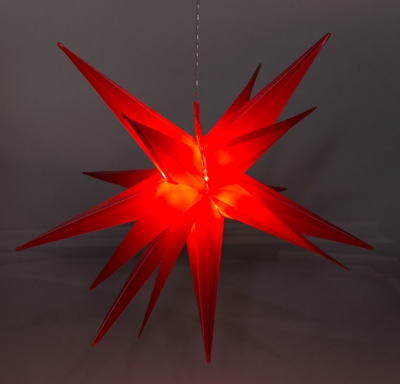 Stella - faltbarer LED Stern - Rot