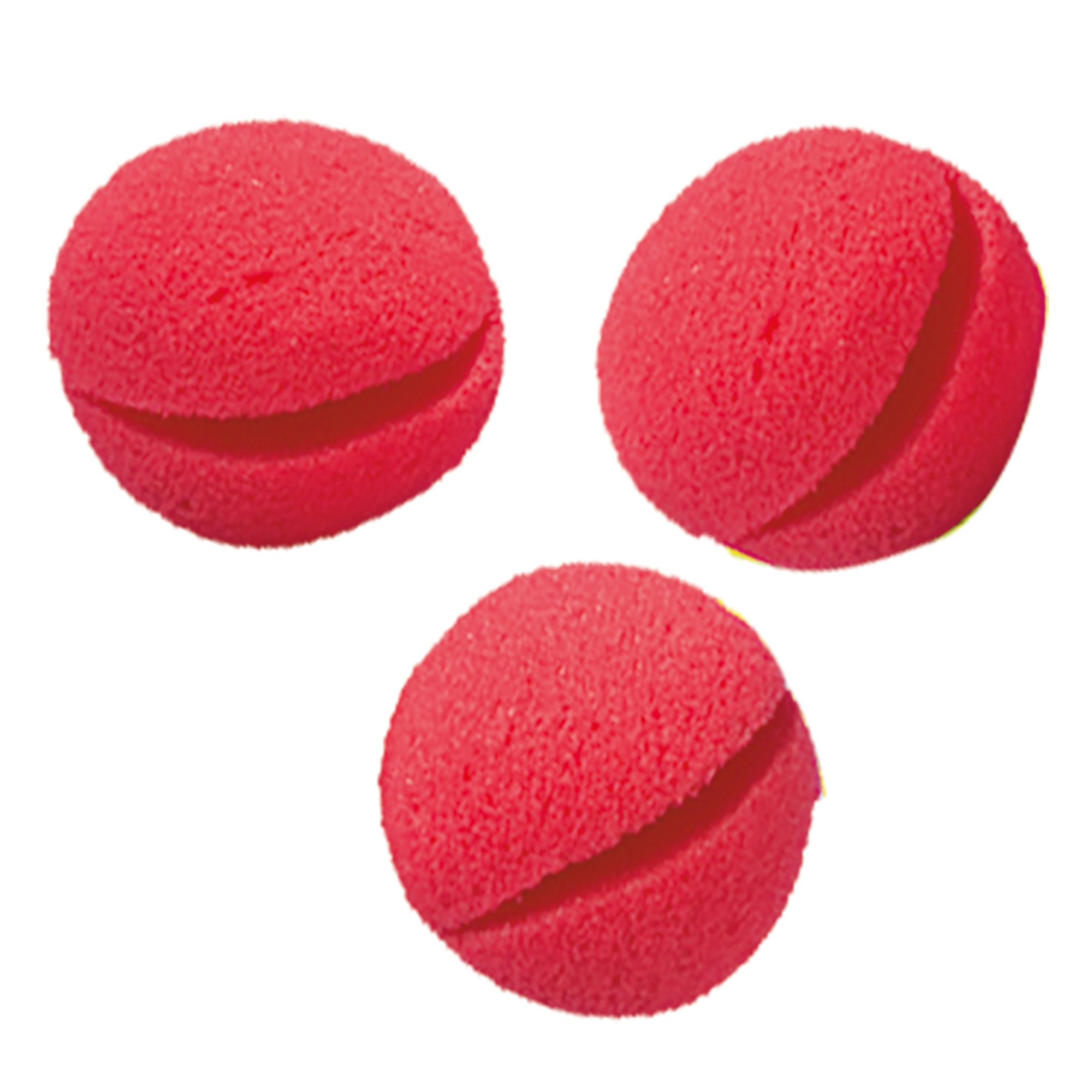 3764c2c5aaeca0b3a5ede8dea5d9b2dd4a58dfbb 4 Clown-Nasen rot aus Schaumstoff