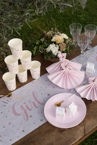 10 Pappbecher "Baby Girl" 10 Pappbecher "Baby Girl"