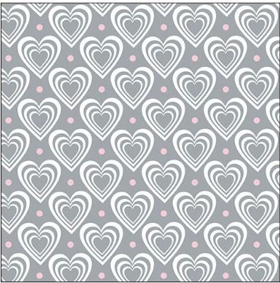 20 Papierservietten "Herz in Herz" 20 Papierservietten "Herz in Herz"