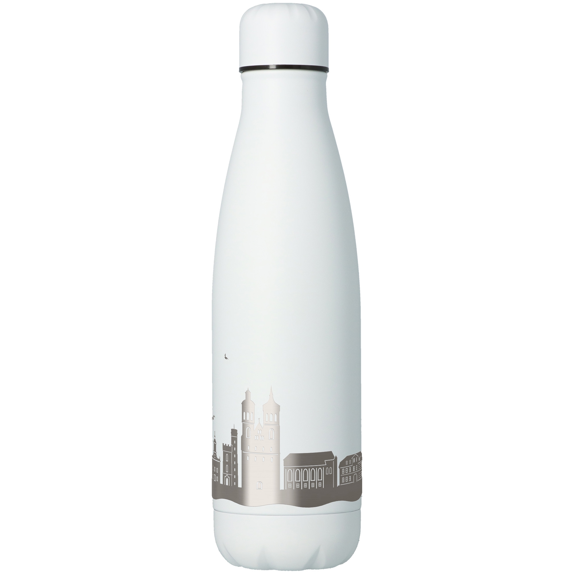 Trinkflasche Skyline Göttingen Weiß 500ml