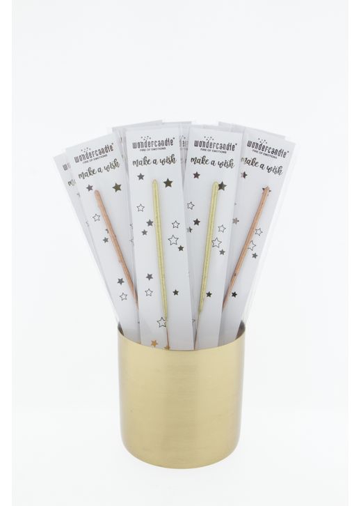 Wunderkerze "Make a Wish" Gold 18cm