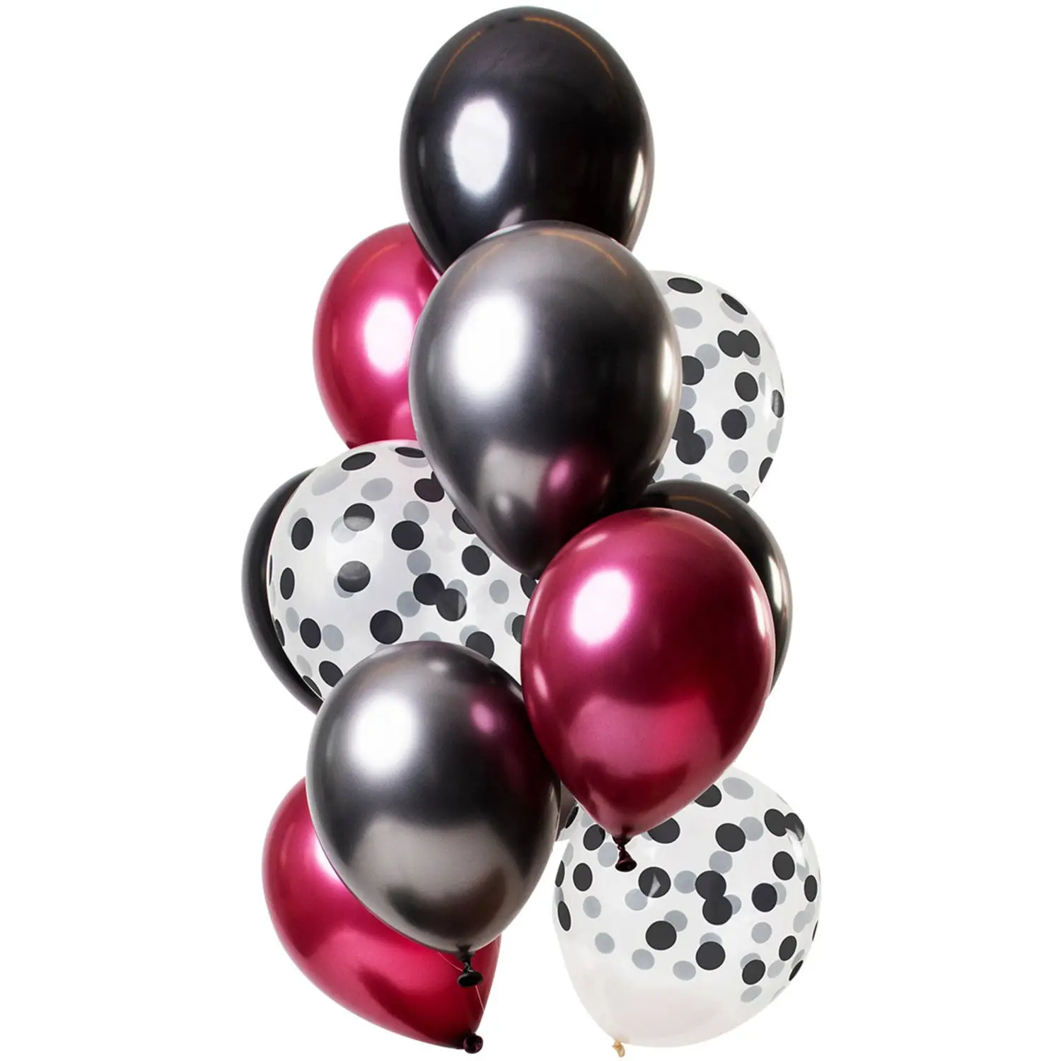 12 Latexballons im Set "Dark Richness" Ø 33cm