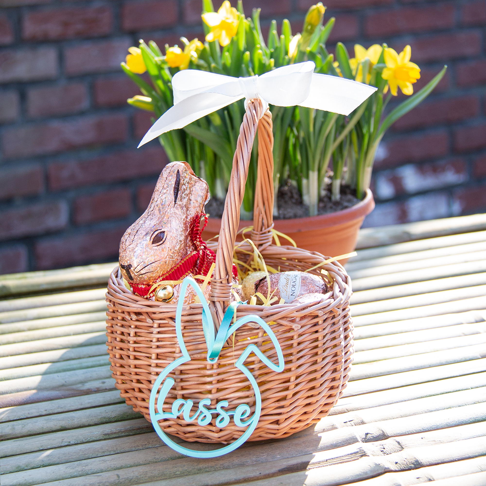 Osterkörbchen Hase "Name"