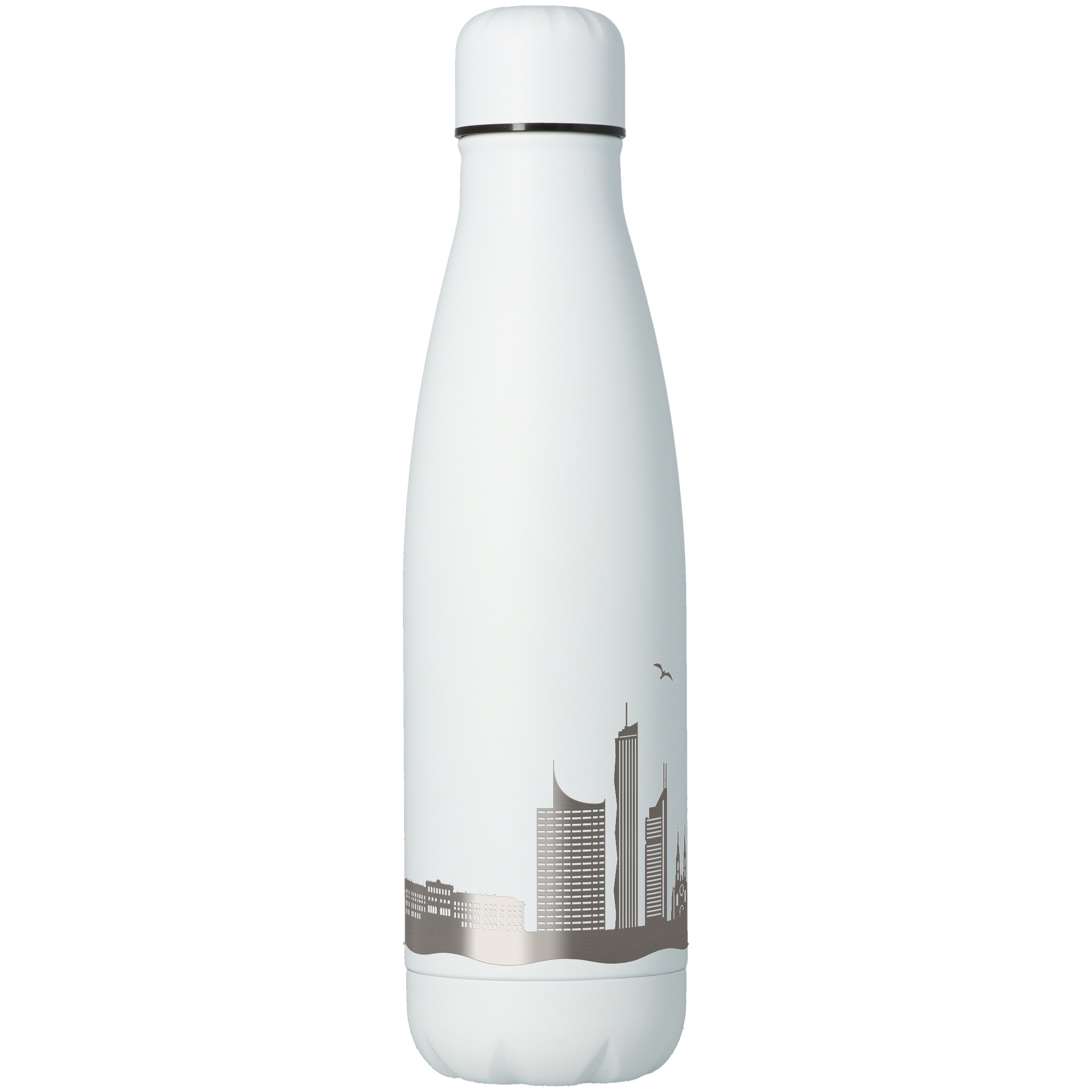 bb25c5fd59133559d27577afb249af3797229c51 Trinkflasche Skyline Wien Weiß 500ml