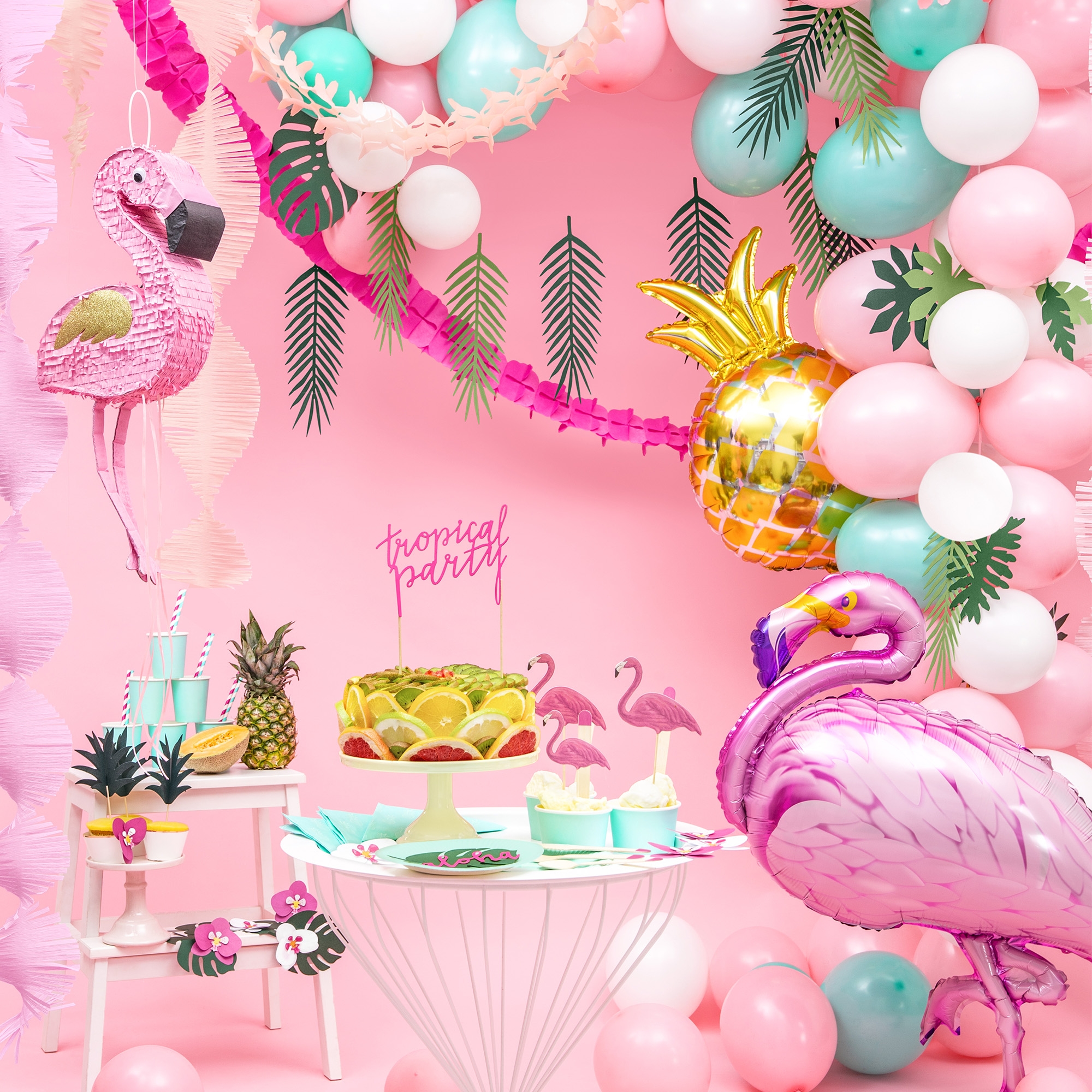 e4db248eac29e4e61316b6fc1c116e5d365241f1 Folienballon "Flamingo" 105 cm