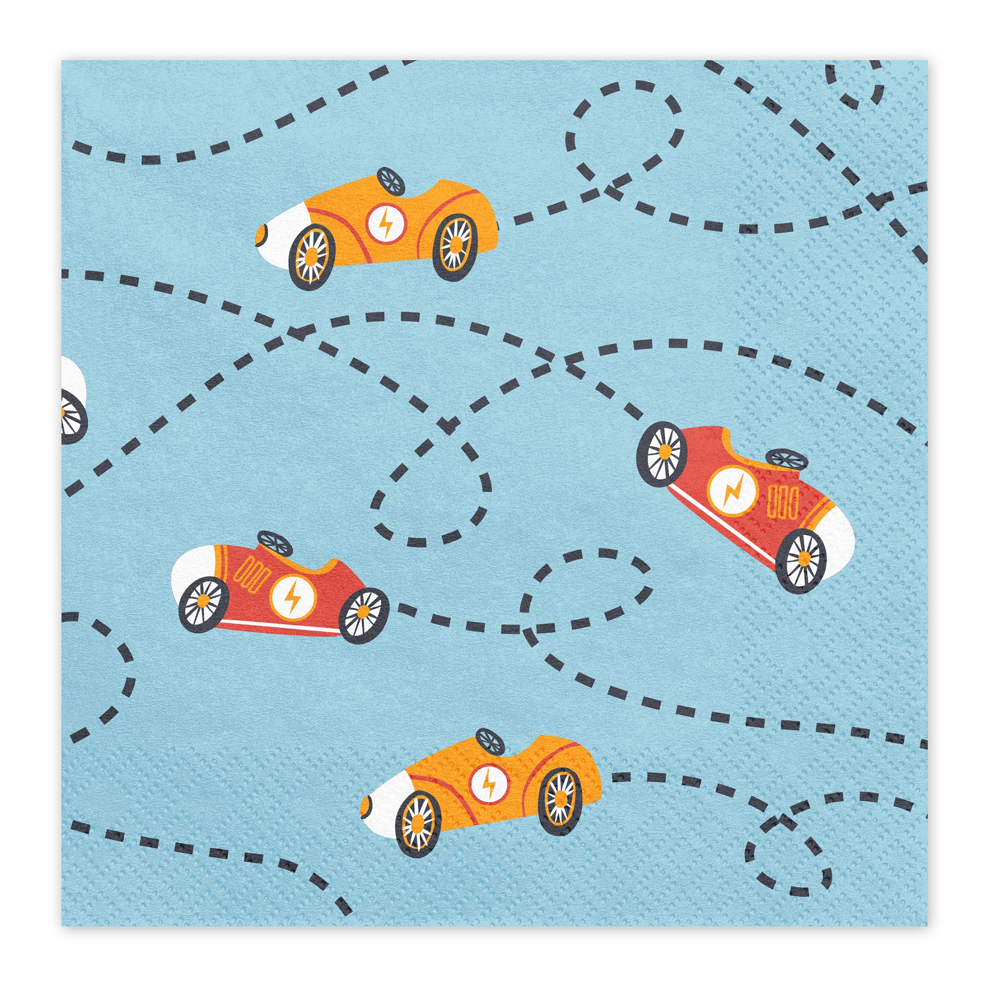 12 Servietten "Auto" Dekoration für Zuhause, Teppich, Maschine, Rad, Auto