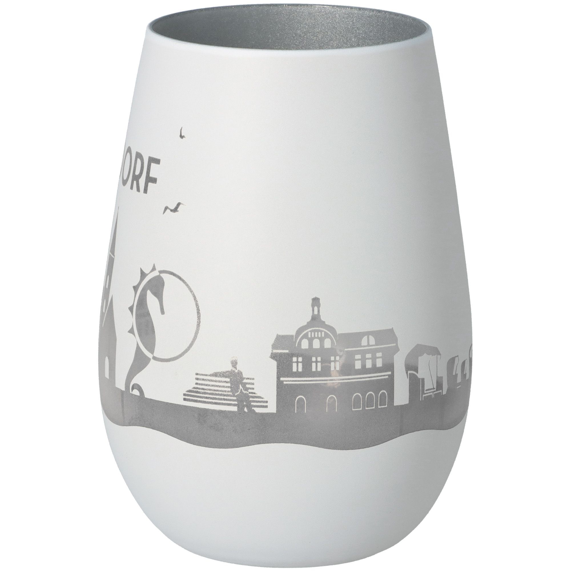 Windlicht Skyline Niendorf Weiß/Silber Windlicht Skyline Niendorf Weiß/Silber