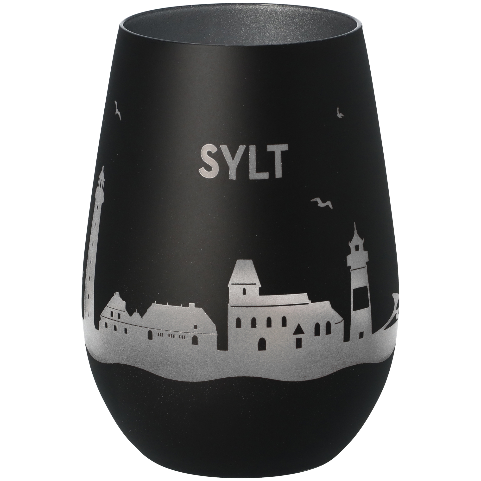 Windlicht Skyline Sylt Schwarz/Silber Windlicht Skyline Sylt Schwarz/Silber