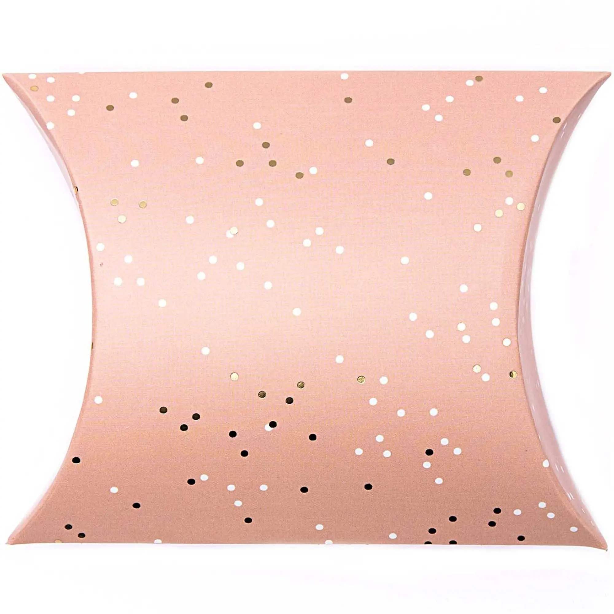 6 Geschenkschachteln "Blumen" Puder/Gold