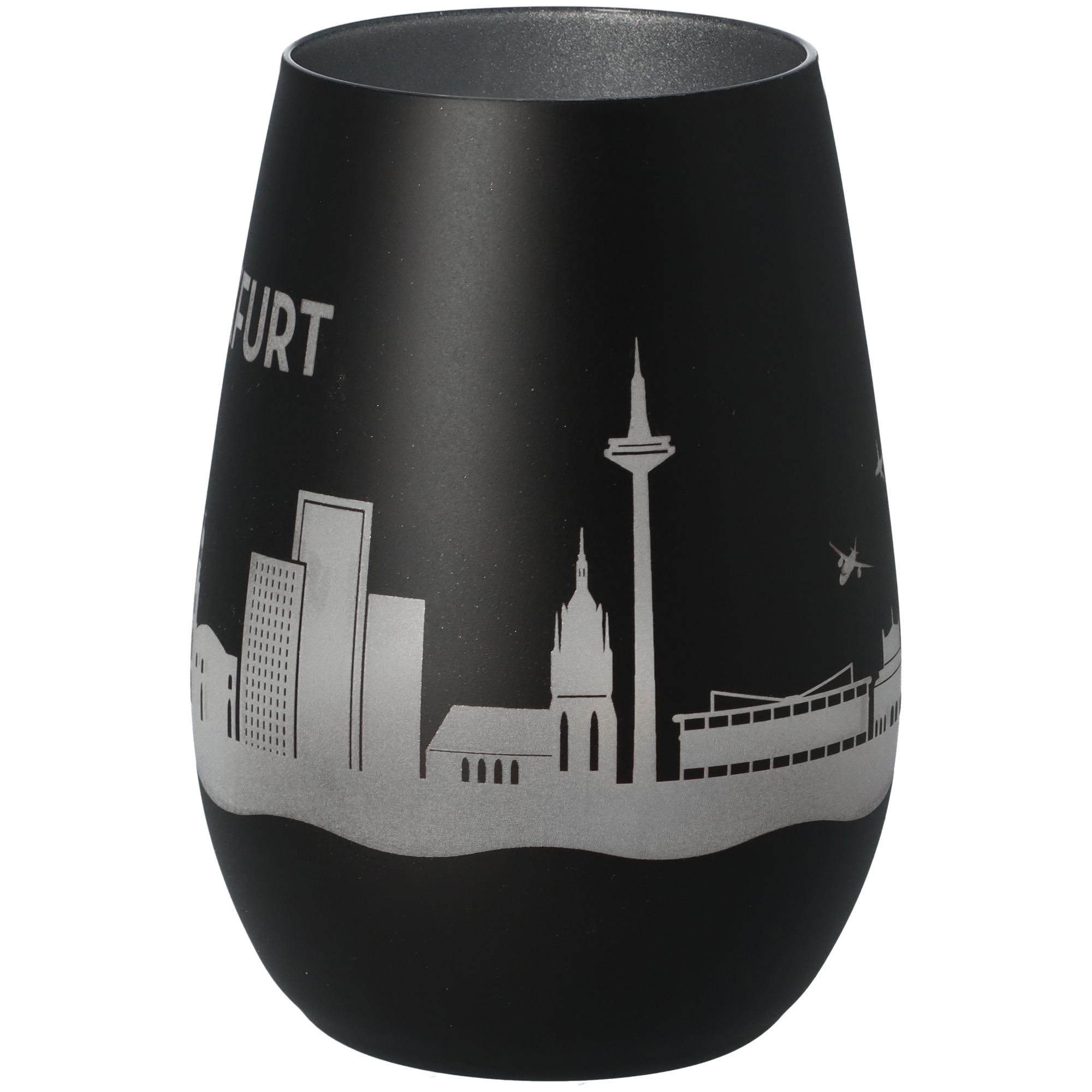 Windlicht Skyline Frankfurt Schwarz/Silber Windlicht Skyline Frankfurt Schwarz/Silber