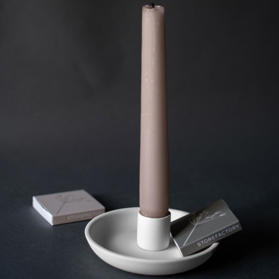 Storefactory - Ljungbacken Kerzenhalter - Weiß Storefactory - Ljungbacken Kerzenhalter - Weiß