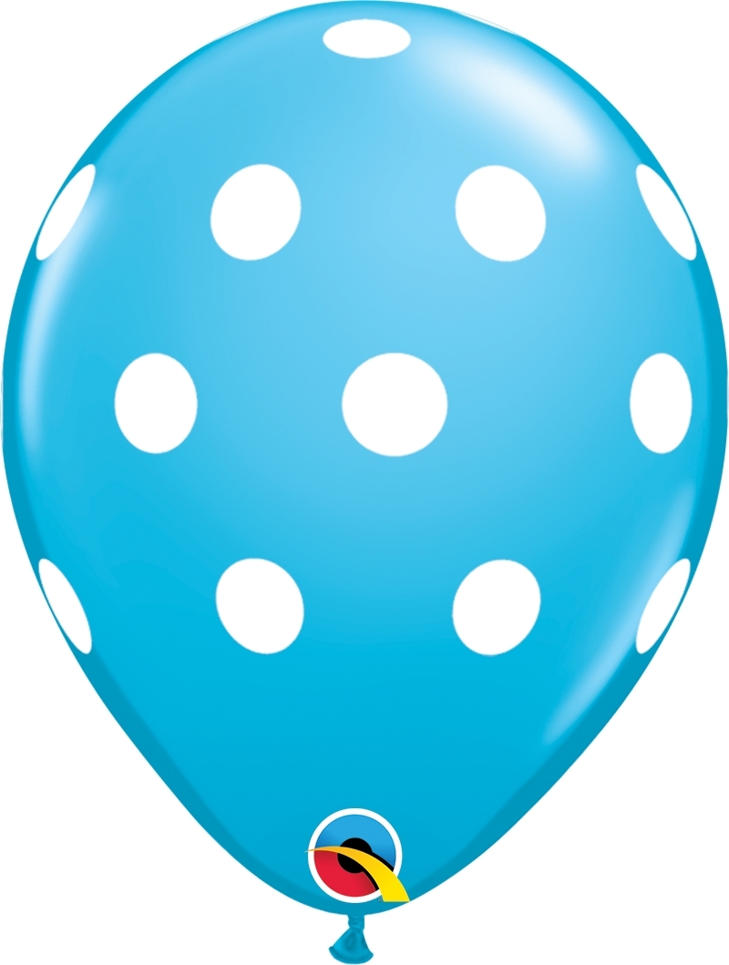 Qualatex Latexballon Big Polka Dots verschiedene Farben Ø 30cm Qualatex Latexballon Big Polka Dots verschiedene Farben Ø 30cm