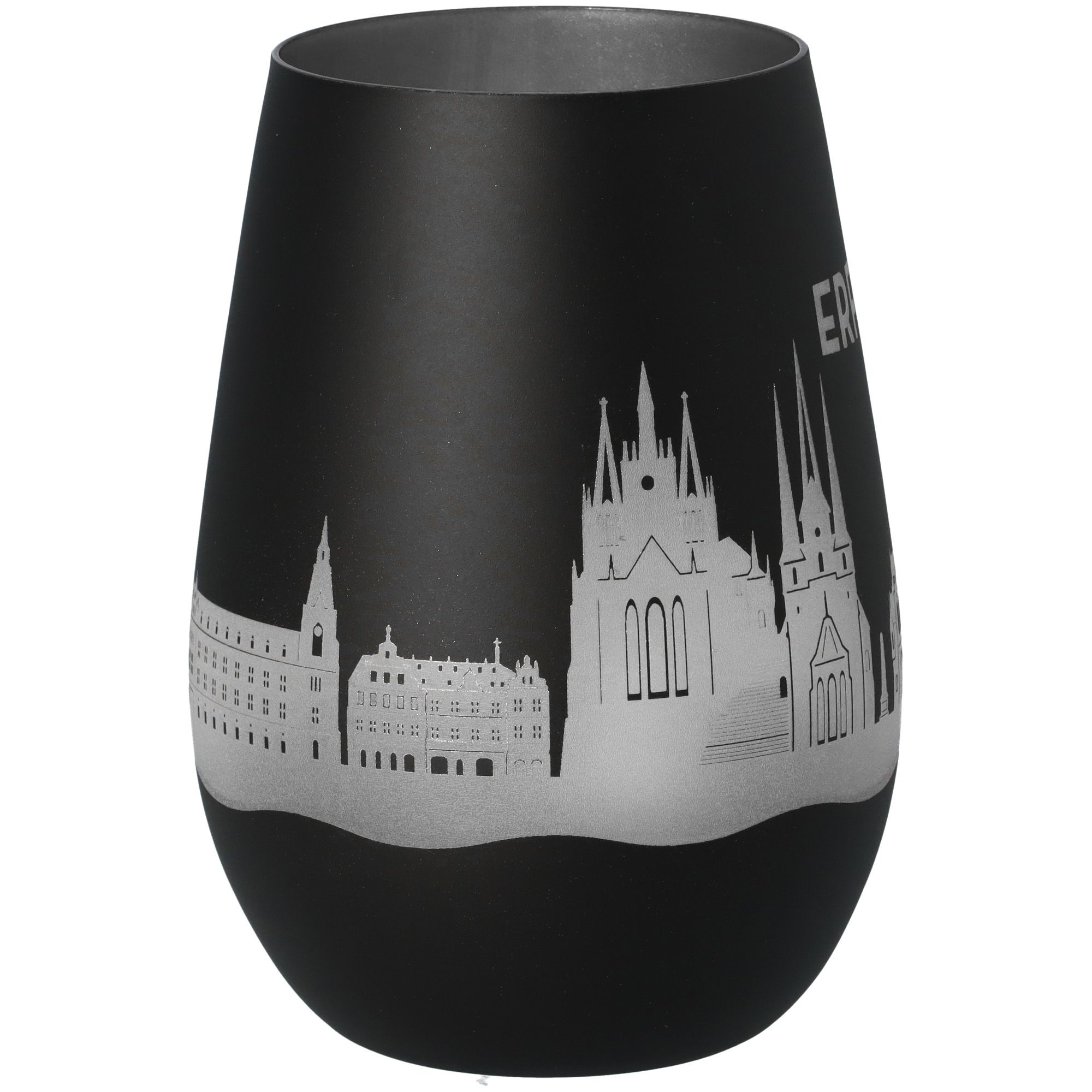 Windlicht Skyline Erfurt Schwarz/Silber Windlicht Skyline Erfurt Schwarz/Silber