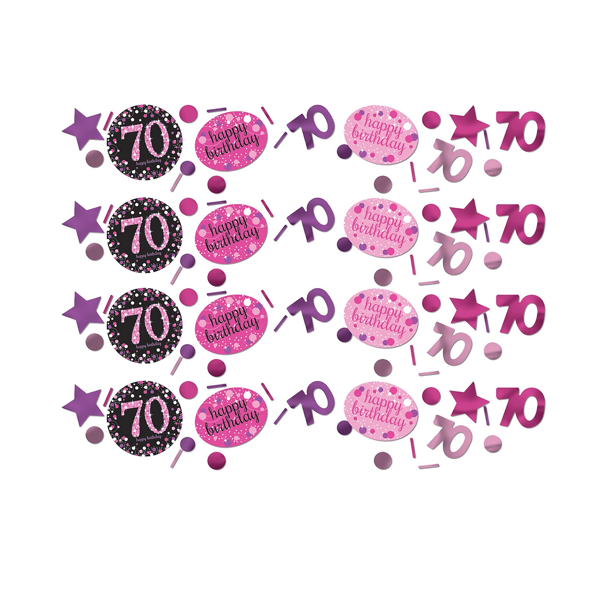 Sparkling Celebration Pink 70. Geburtstag Konfetti 34g