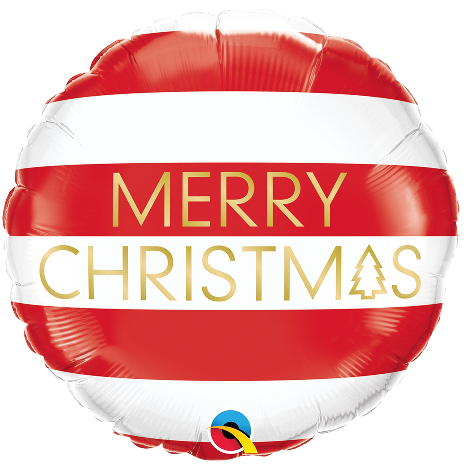 Folienballon Merry Christmas Rot/Weiß 45cm Folienballon Merry Christmas Rot/Weiß 45cm