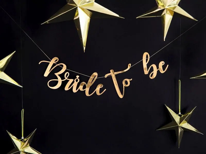Girlande "Bride to Be", Gold