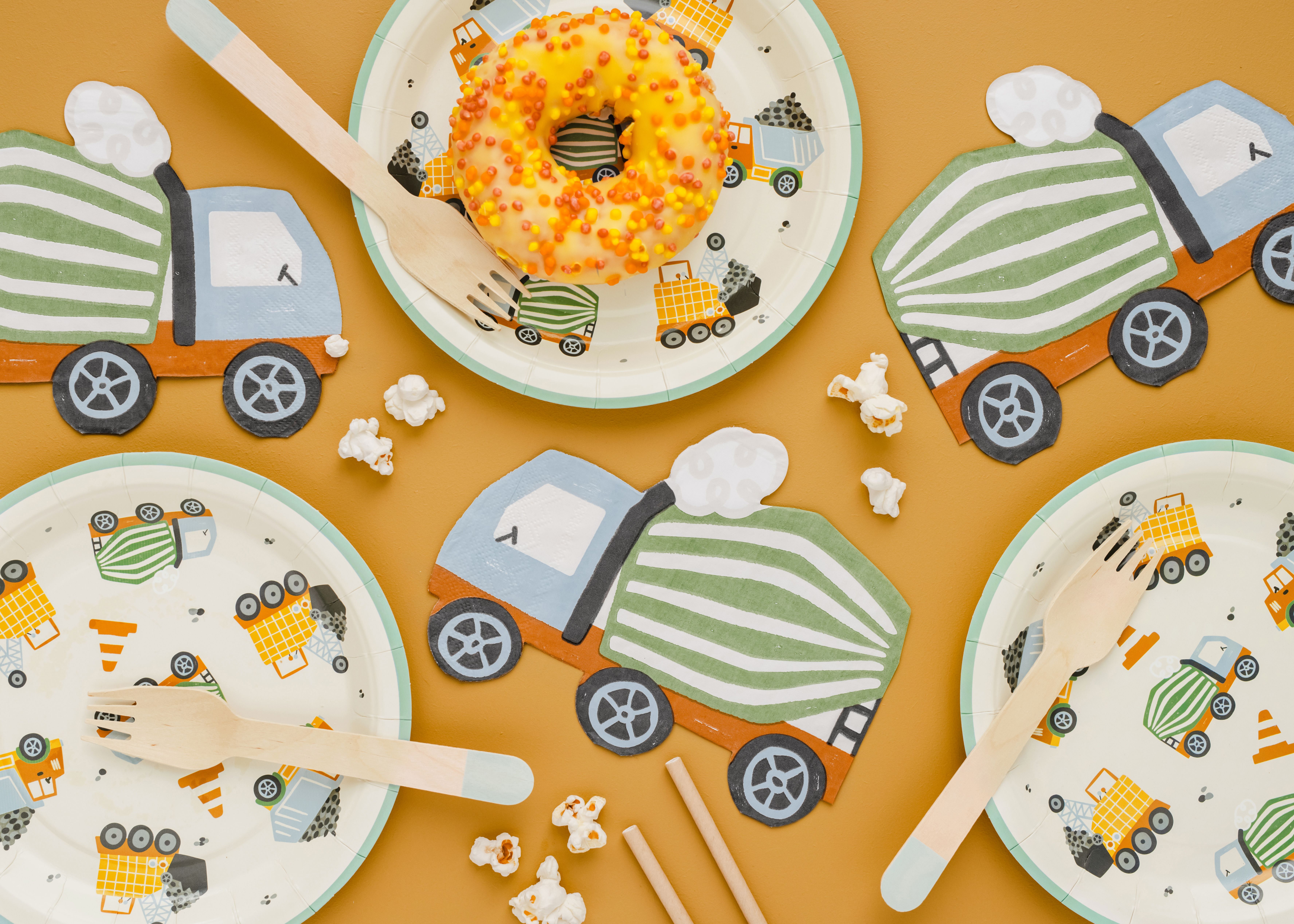 Baustelle - 6 Pappteller Baustelle - 6 Pappteller