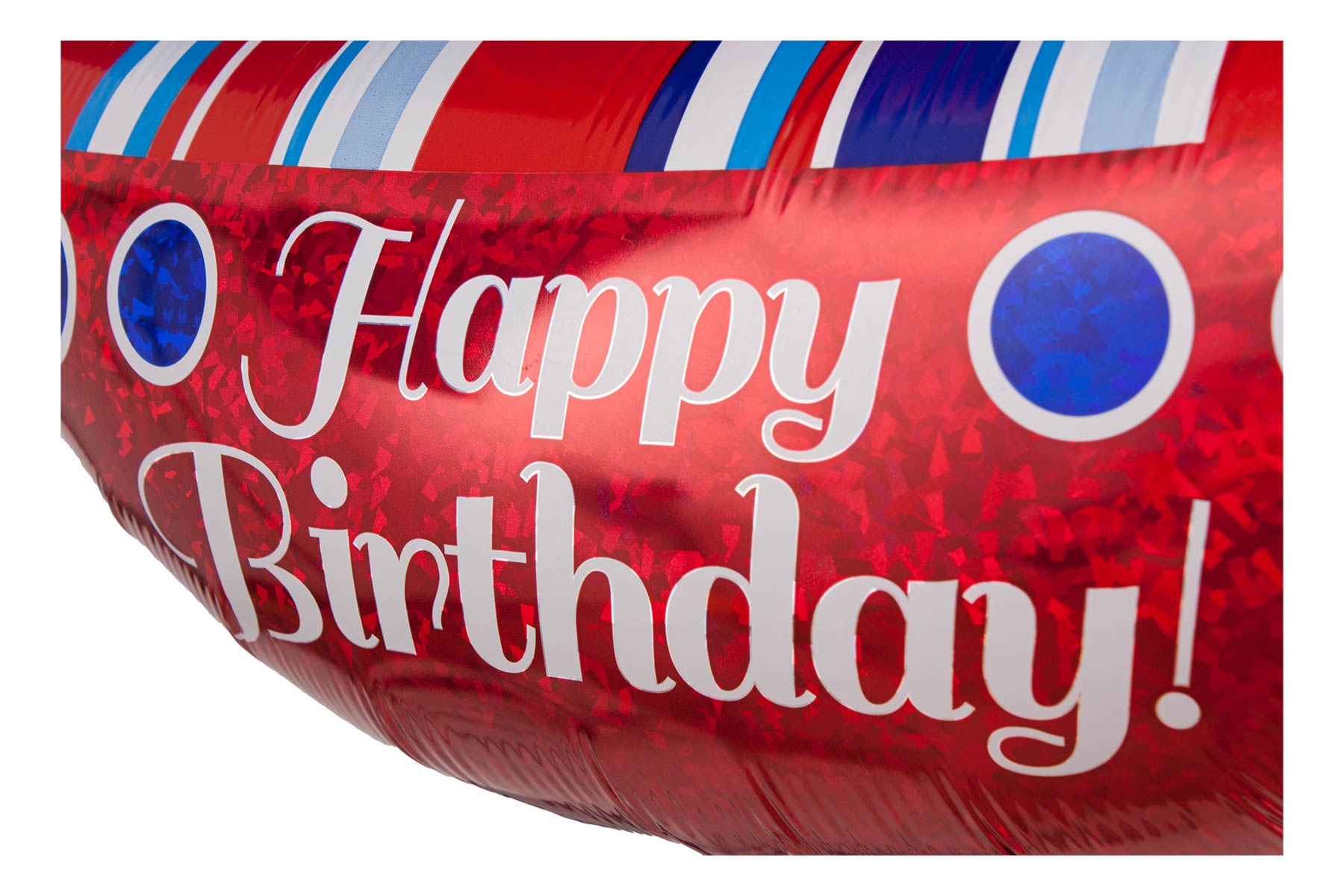 Folienballon Happy Birthday Segelboot Holographic 94cm Folienballon Happy Birthday Segelboot Holographic 94cm