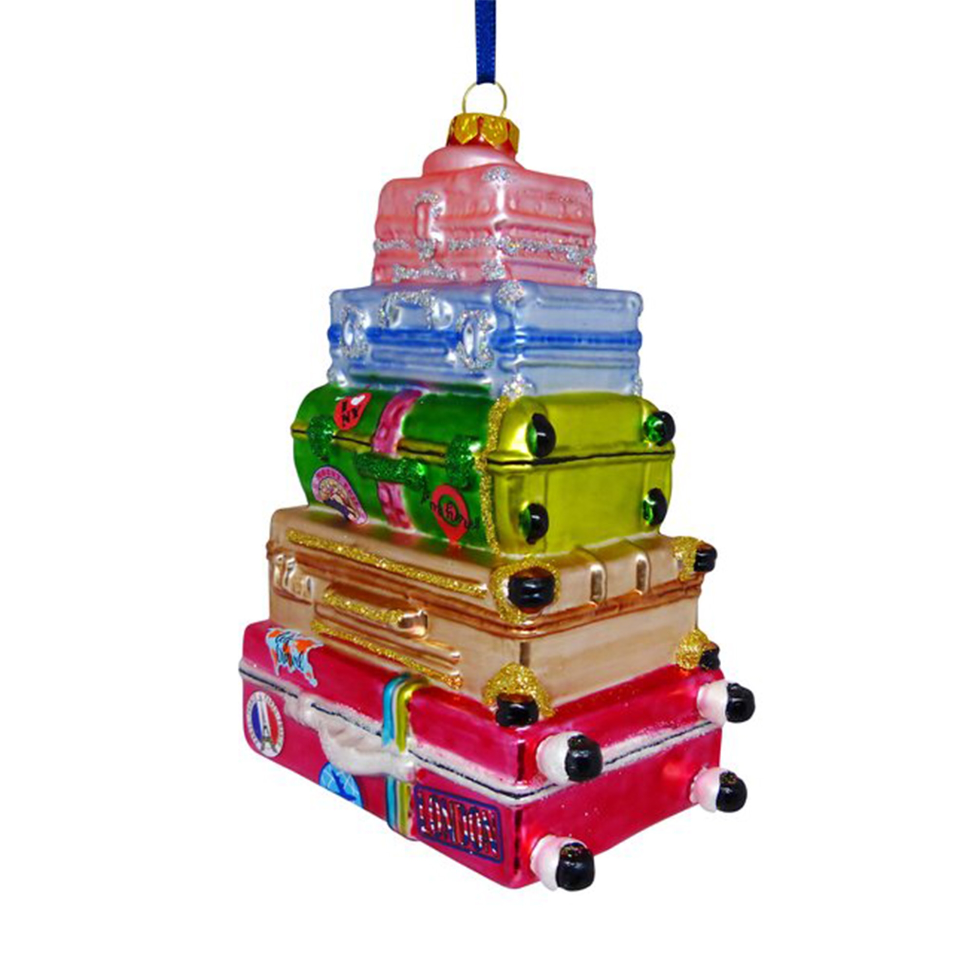 Weihnachtskugel "Bunte Koffer"