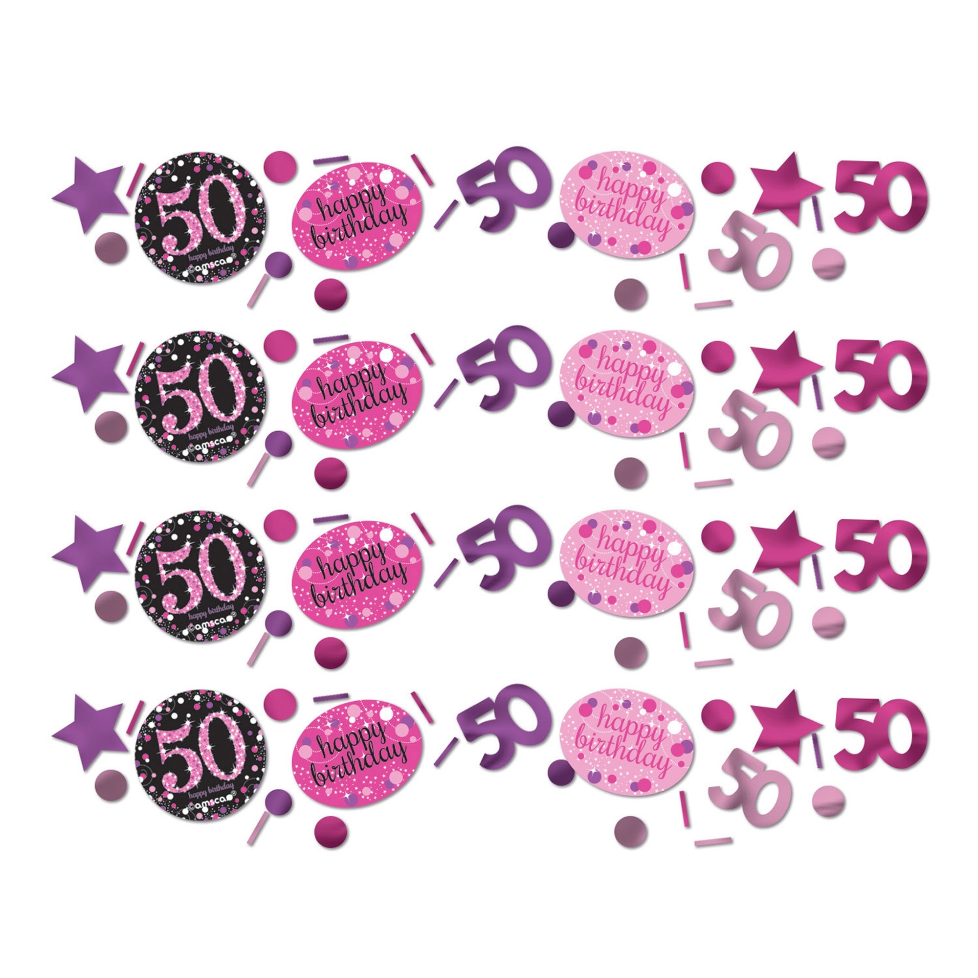 Sparkling Celebration Pink 50. Geburtstag Konfetti 34g