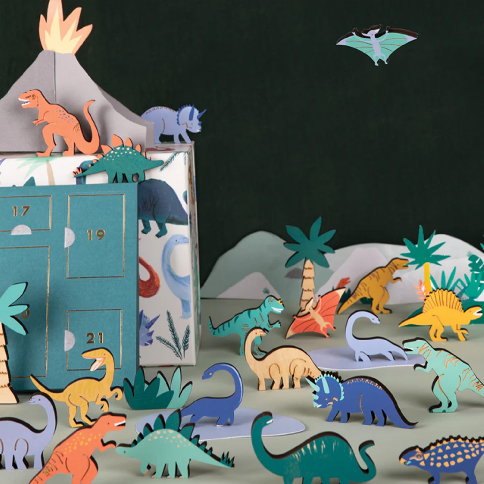 Meri Meri - "Dinosaurier" Adventskalender im Koffer Meri Meri - "Dinosaurier" Adventskalender im Koffer