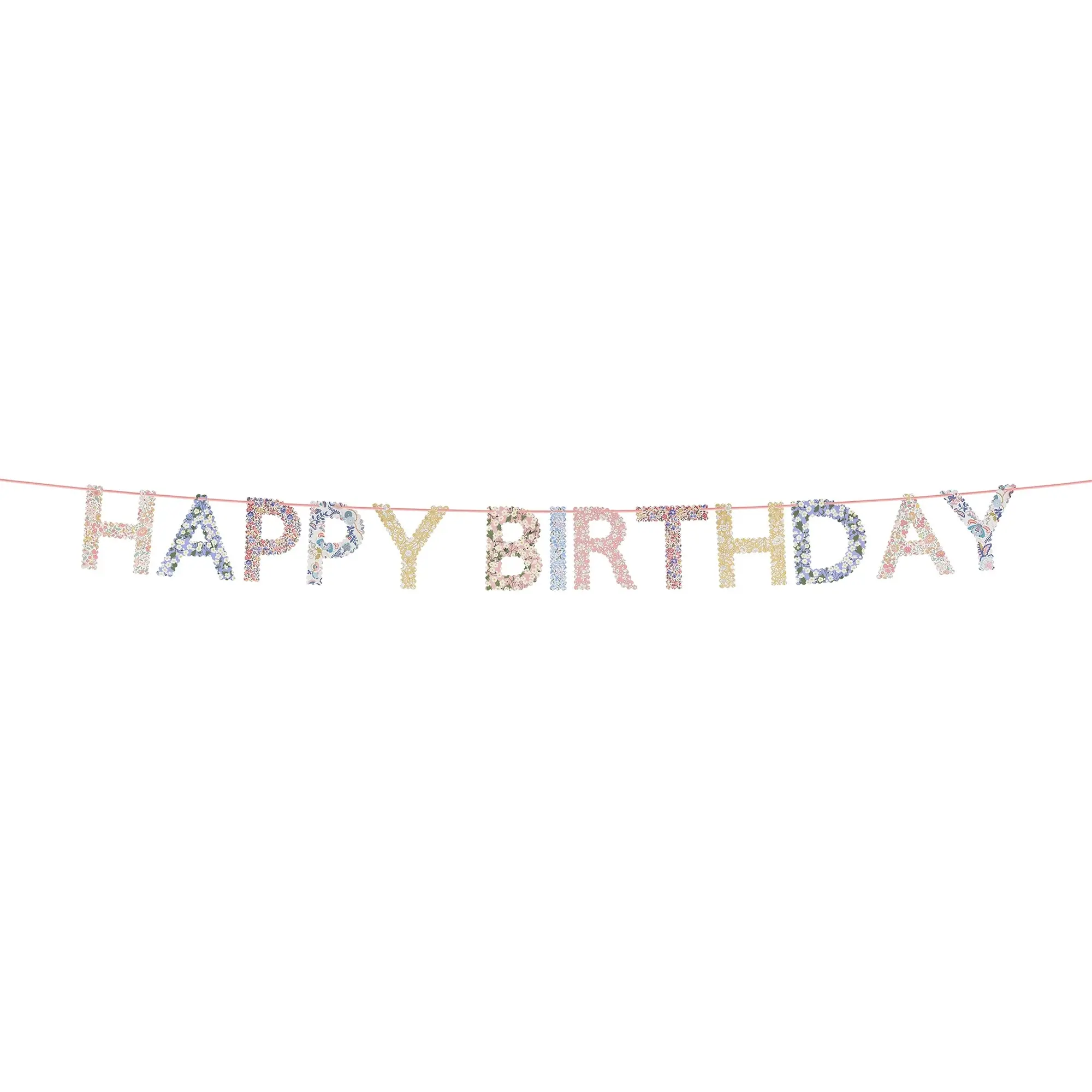 Birthday banner, Dekorationsgirlande, Konfetti-Buchstaben, Aufhängevorrichtung, Party-Dekoration