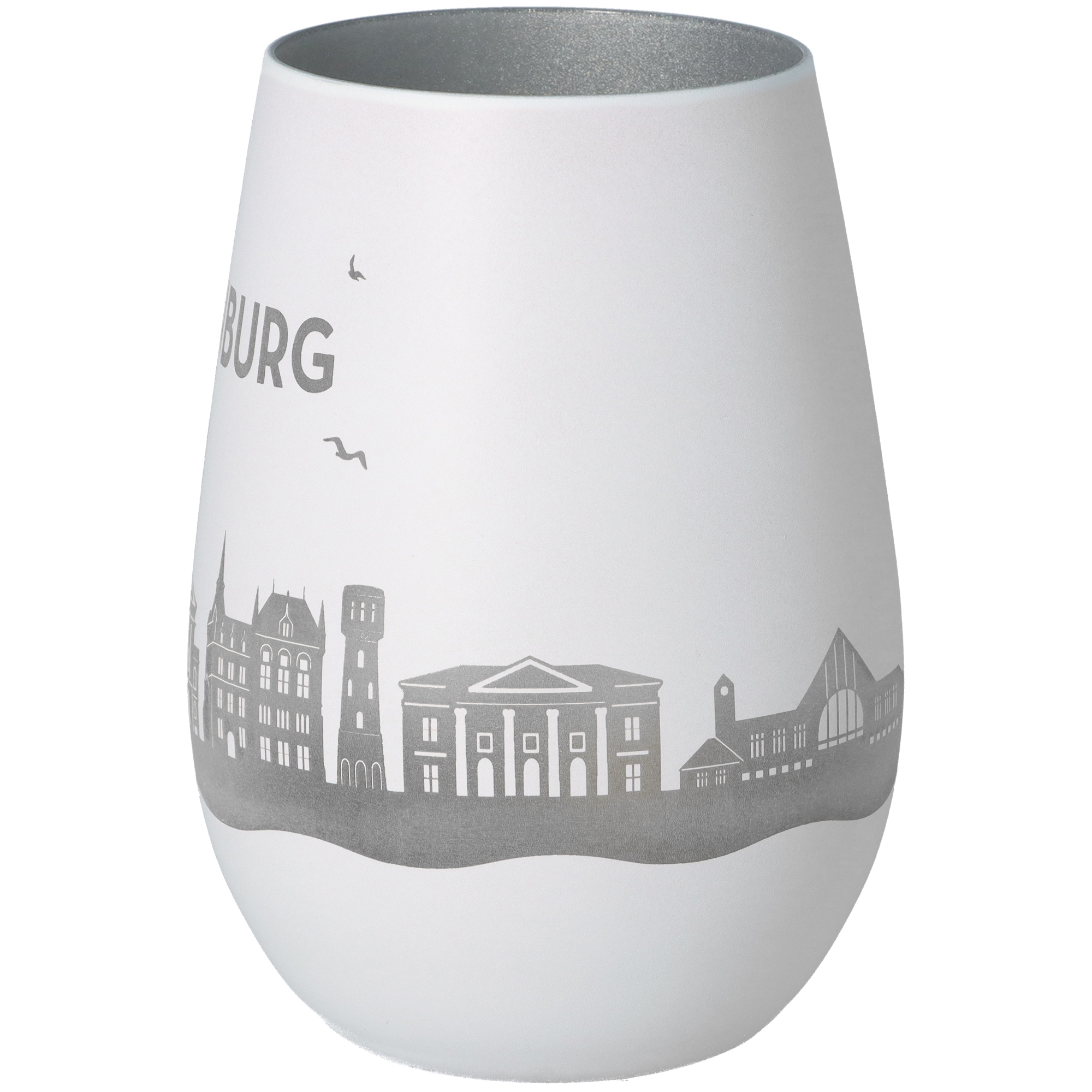 Windlicht Skyline Oldenburg Weiß/Silber Windlicht Skyline Oldenburg Weiß/Silber