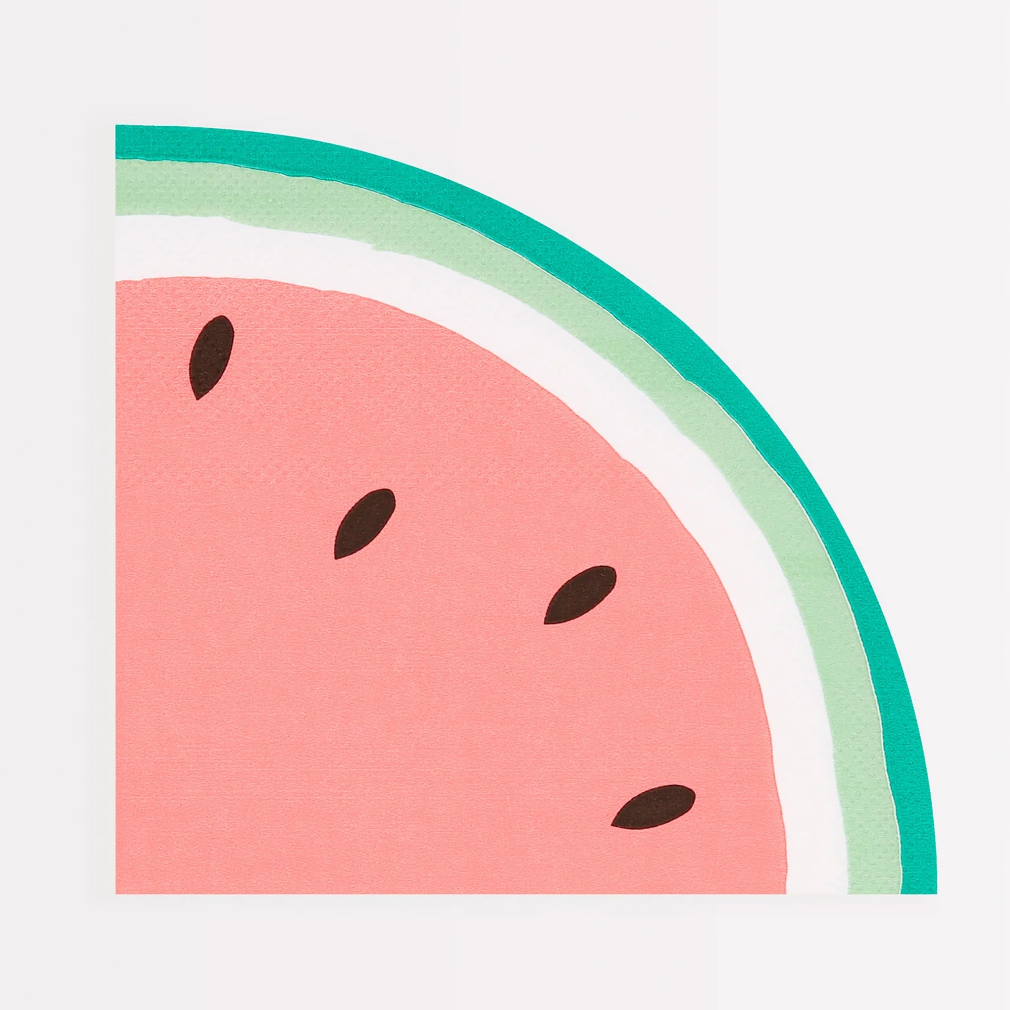 Meri Meri - 16 Servietten "Wassermelone" Essen, Obst, Produzieren, Melone, Wassermelone