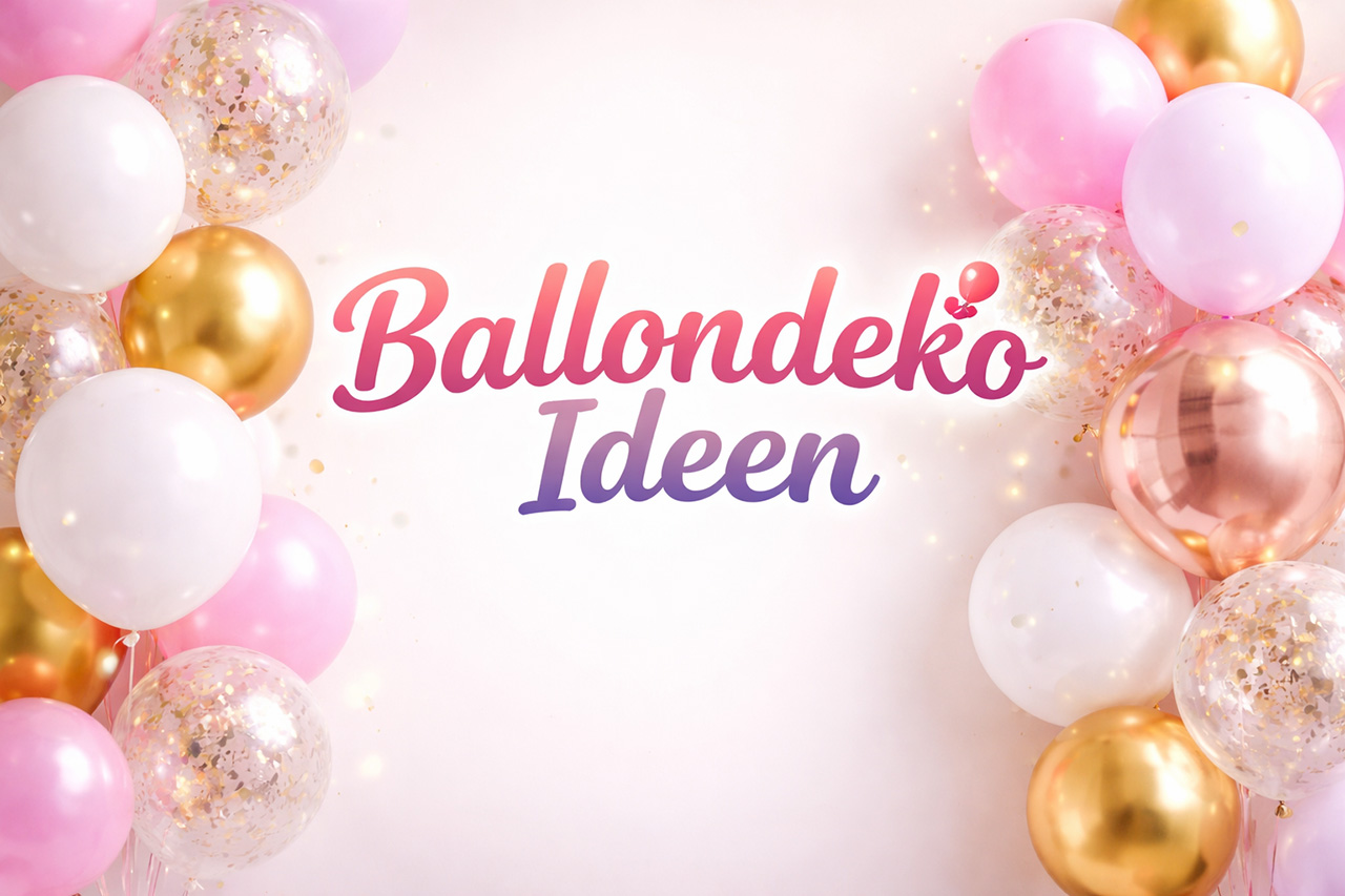 Ballons, Girlanden, Dekoration, Konfetti, Party