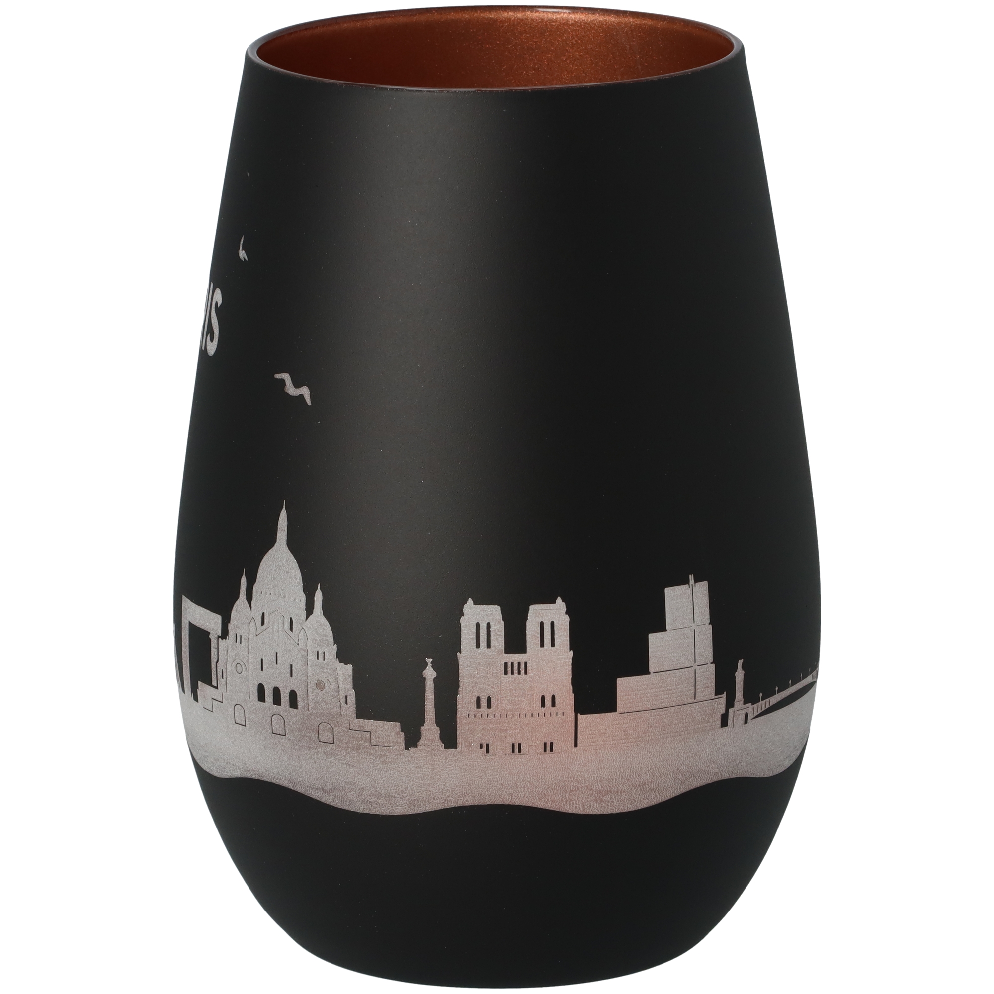 Windlicht Skyline Paris Schwarz/Bronze Töpferei, Krug, Vase