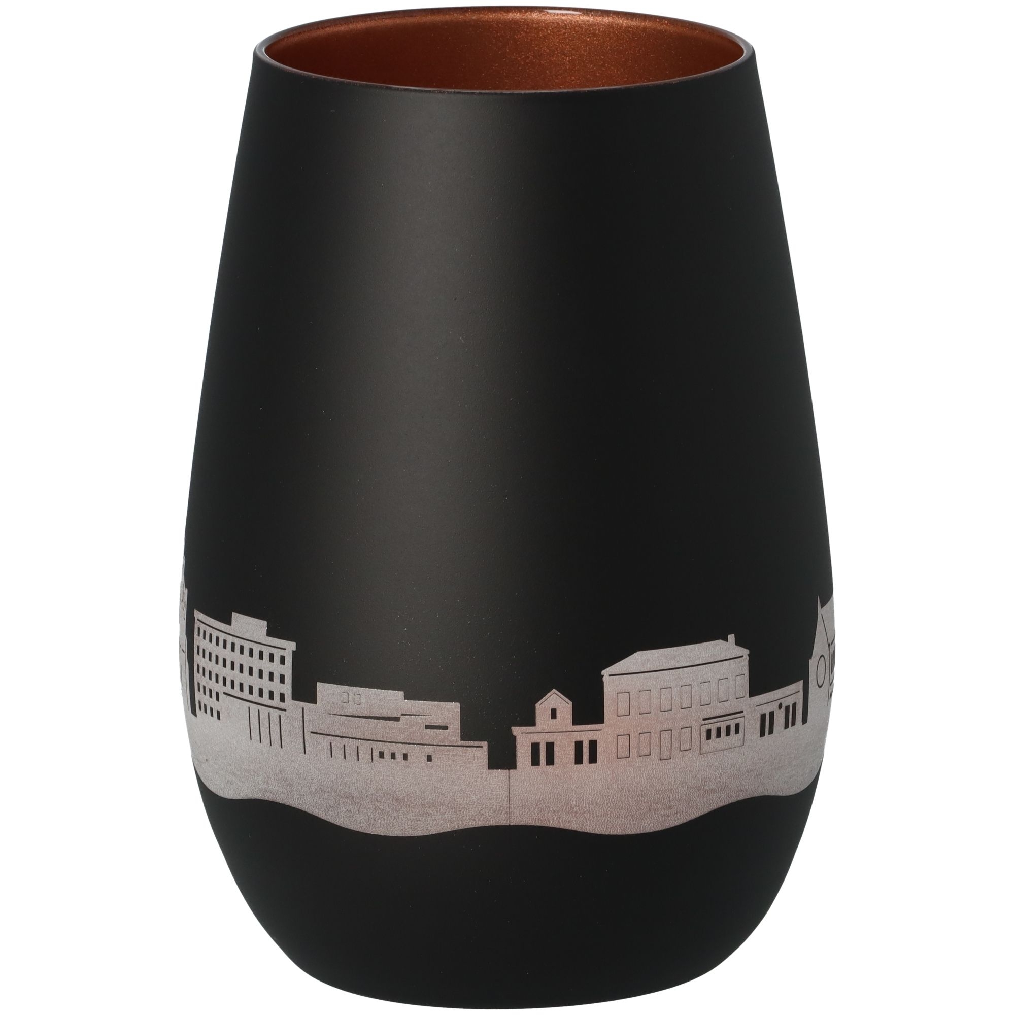 Windlicht Skyline Pinneberg Schwarz/Bronze