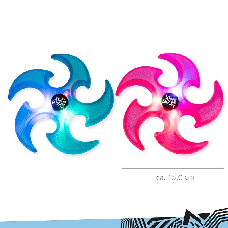Wirbel-Frisbee mit Licht Wirbel-Frisbee mit Licht