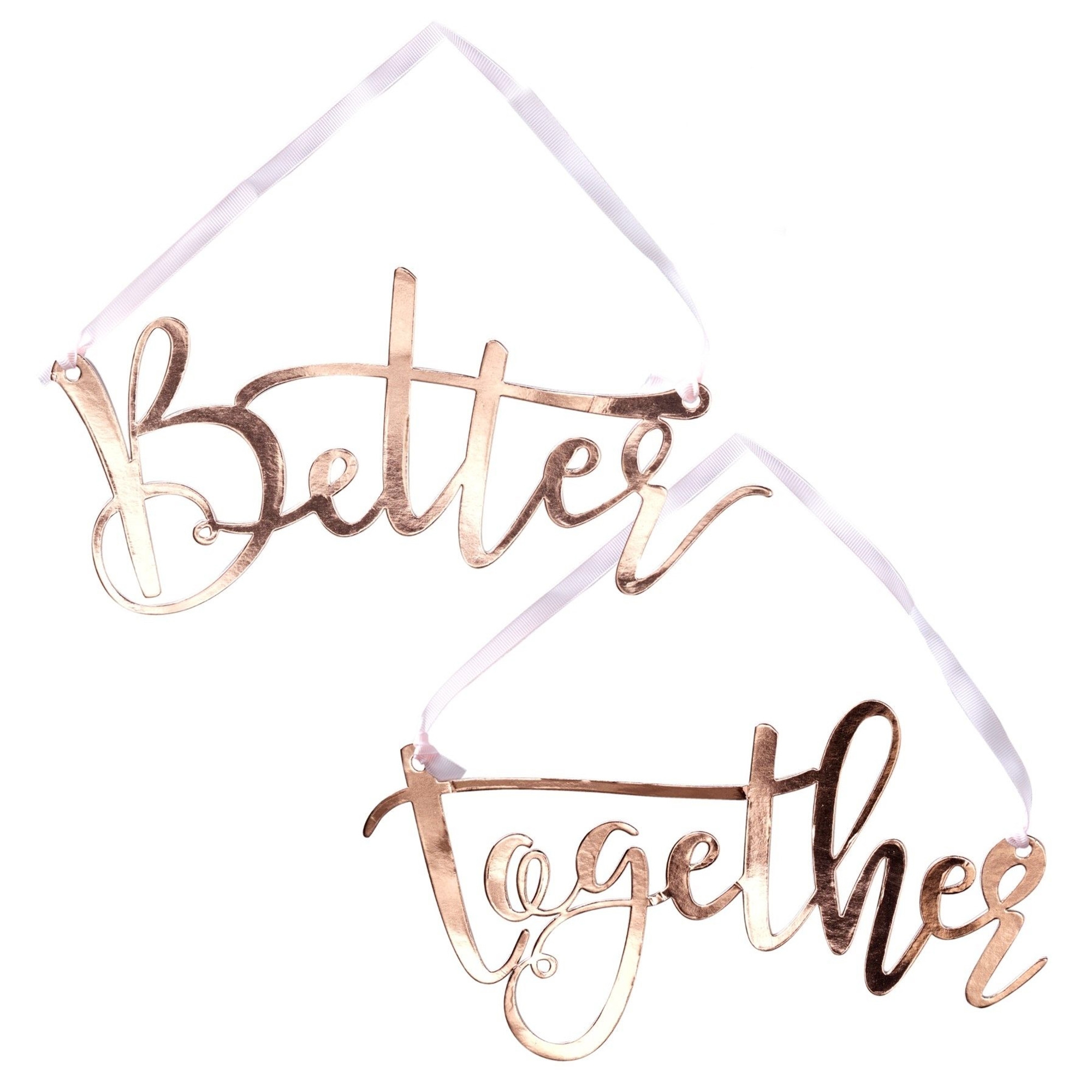 Beautiful Botanics - Stuhlanhänger "Better Together" Handschrift, Text