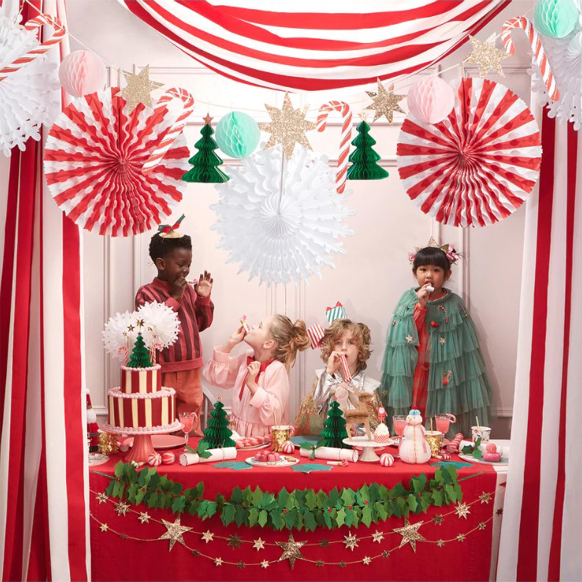 Meri Meri - 1,8 m Weihnachtswabengirlande