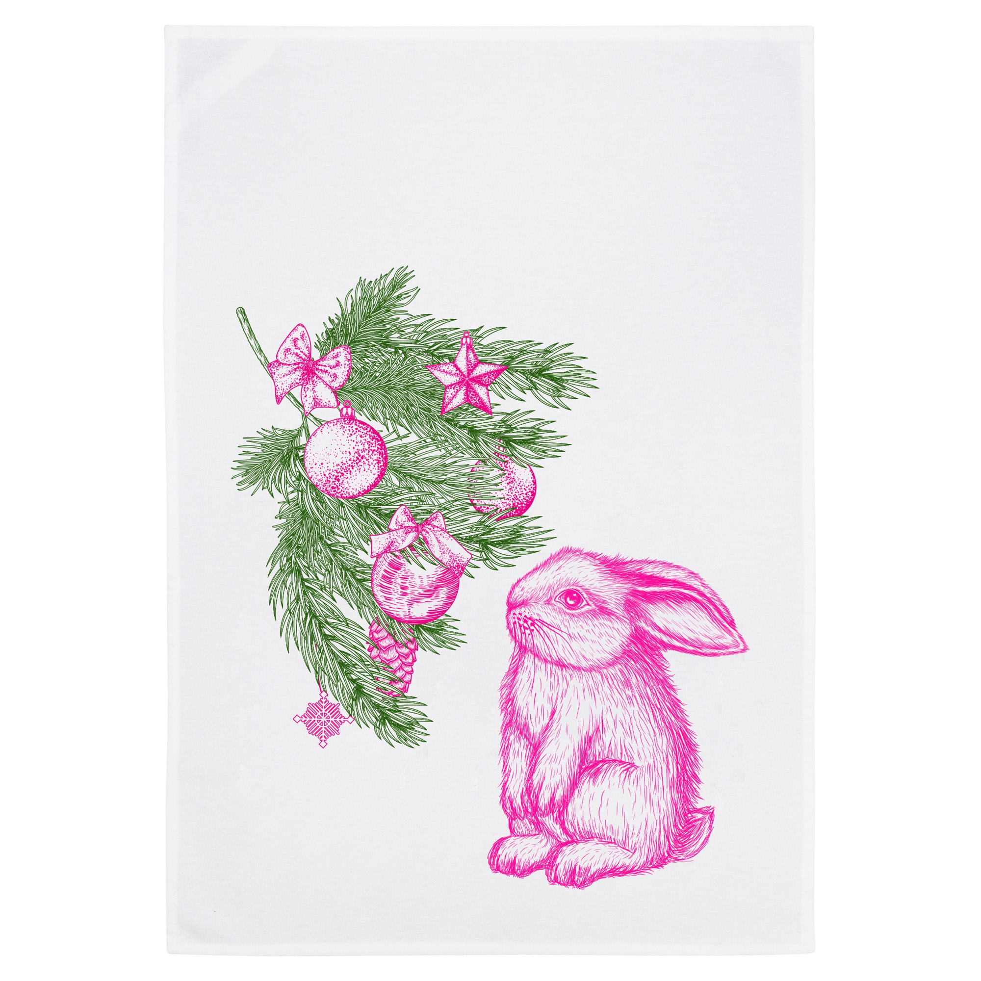 Geschirrtuch "Hasige Weihnacht" Geschirrtuch "Hasige Weihnacht"