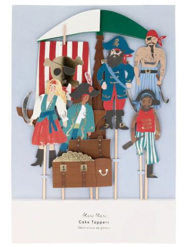 Meri Meri - Cake Topper "Pirat", 7-teilig Meri Meri - Cake Topper "Pirat", 7-teilig