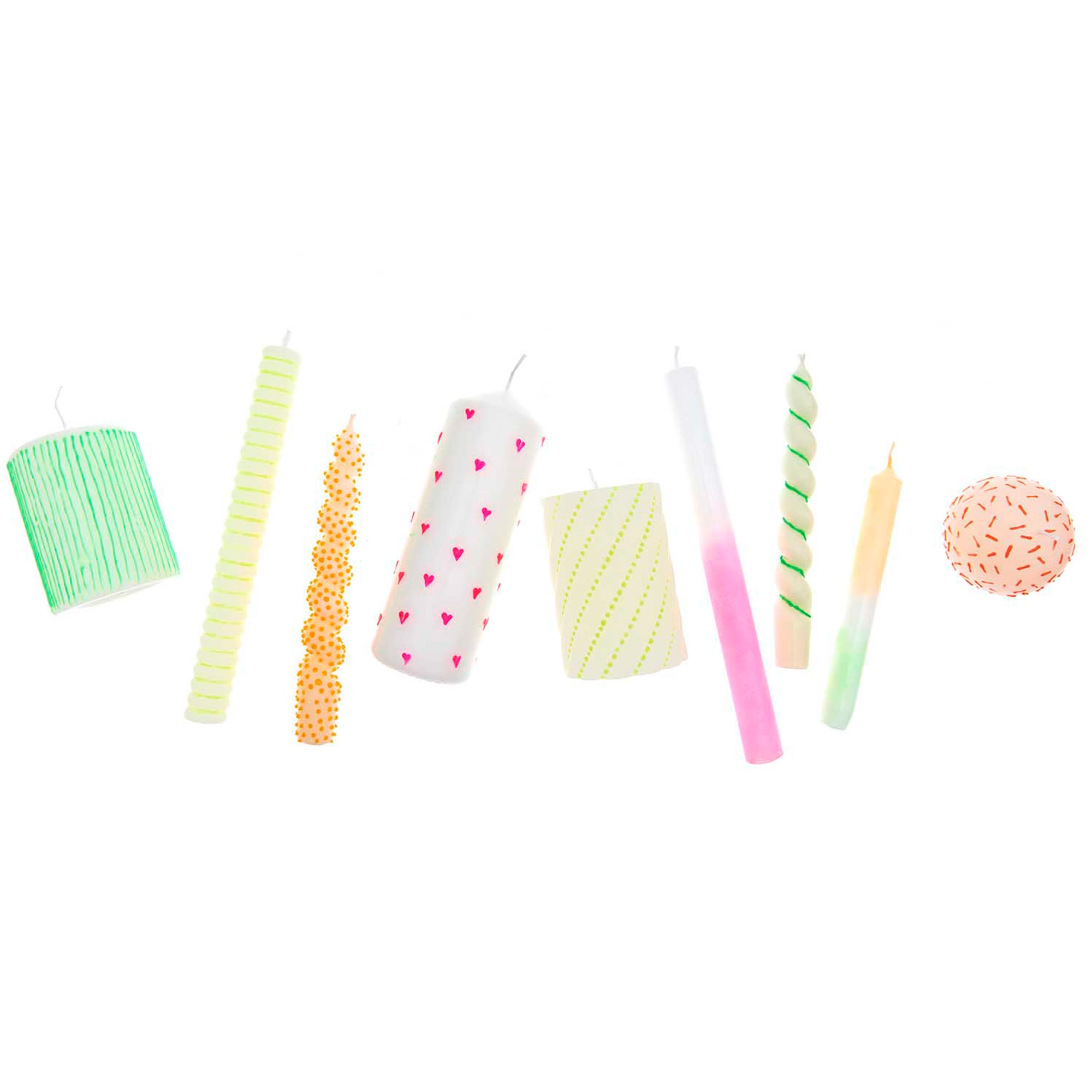 6 Kerzen Stifte "Neon" 6 Kerzen Stifte "Neon"
