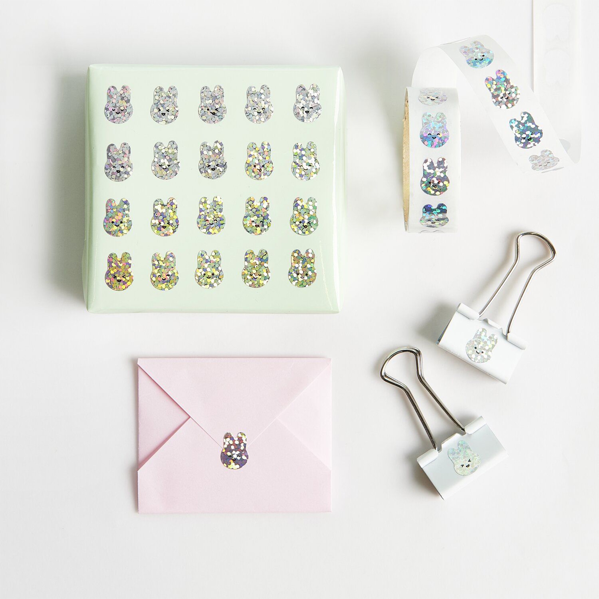 Sticker Chingu Hasen 80 Stk. Band, Briefumschlag, Post, Ohrring, Schmuck