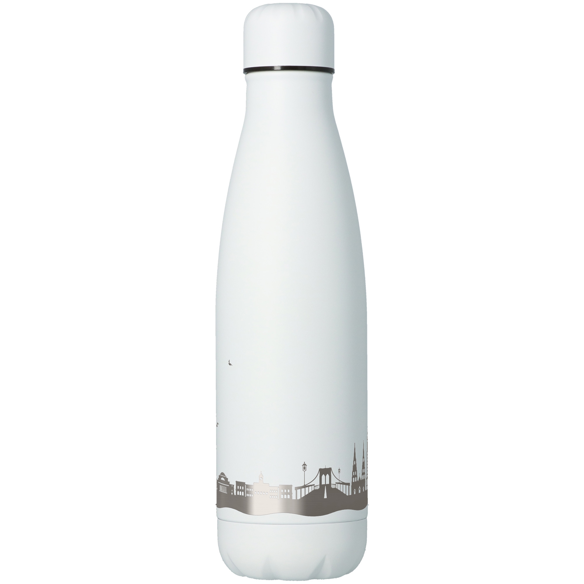 d8d24bad86d34760b830142954c36b3d23461567 Trinkflasche Skyline New York Weiß 500ml
