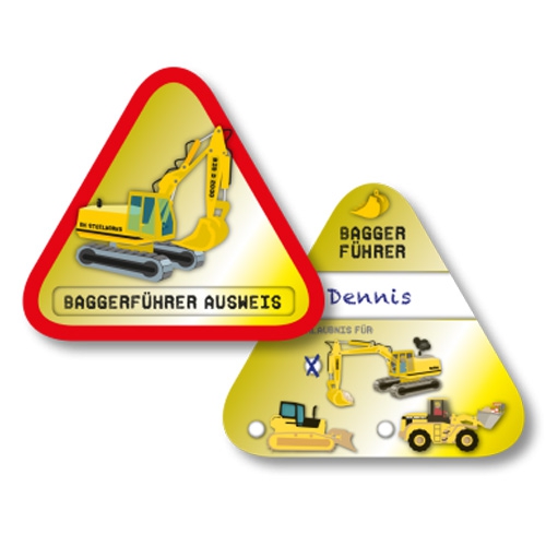 Baustelle - 6 Baggerführer Ausweise Baustelle - 6 Baggerführer Ausweise
